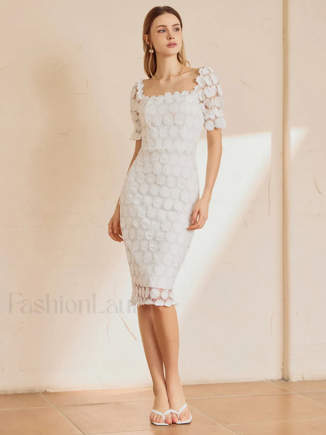 Multi Floral Graceful Midi Dress - Image 10