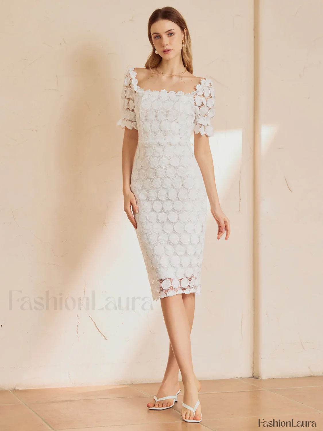 Multi Floral Graceful Midi Dress - Image 14
