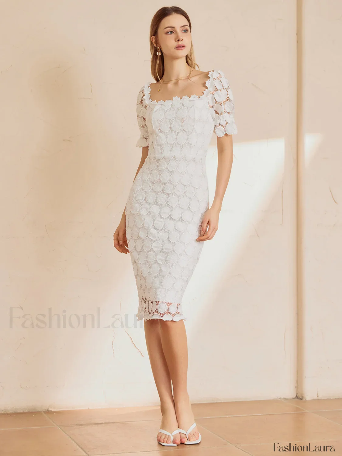 Multi Floral Graceful Midi Dress - Image 15