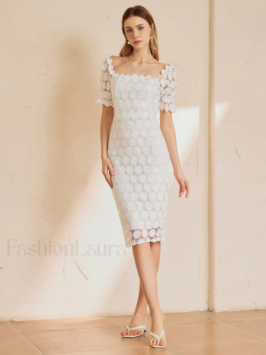 Multi Floral Graceful Midi Dress - Image 2