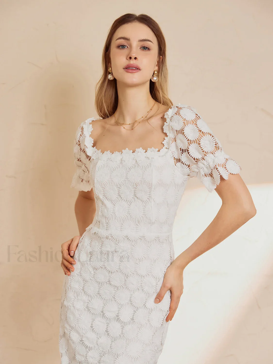 Multi Floral Graceful Midi Dress - Image 3