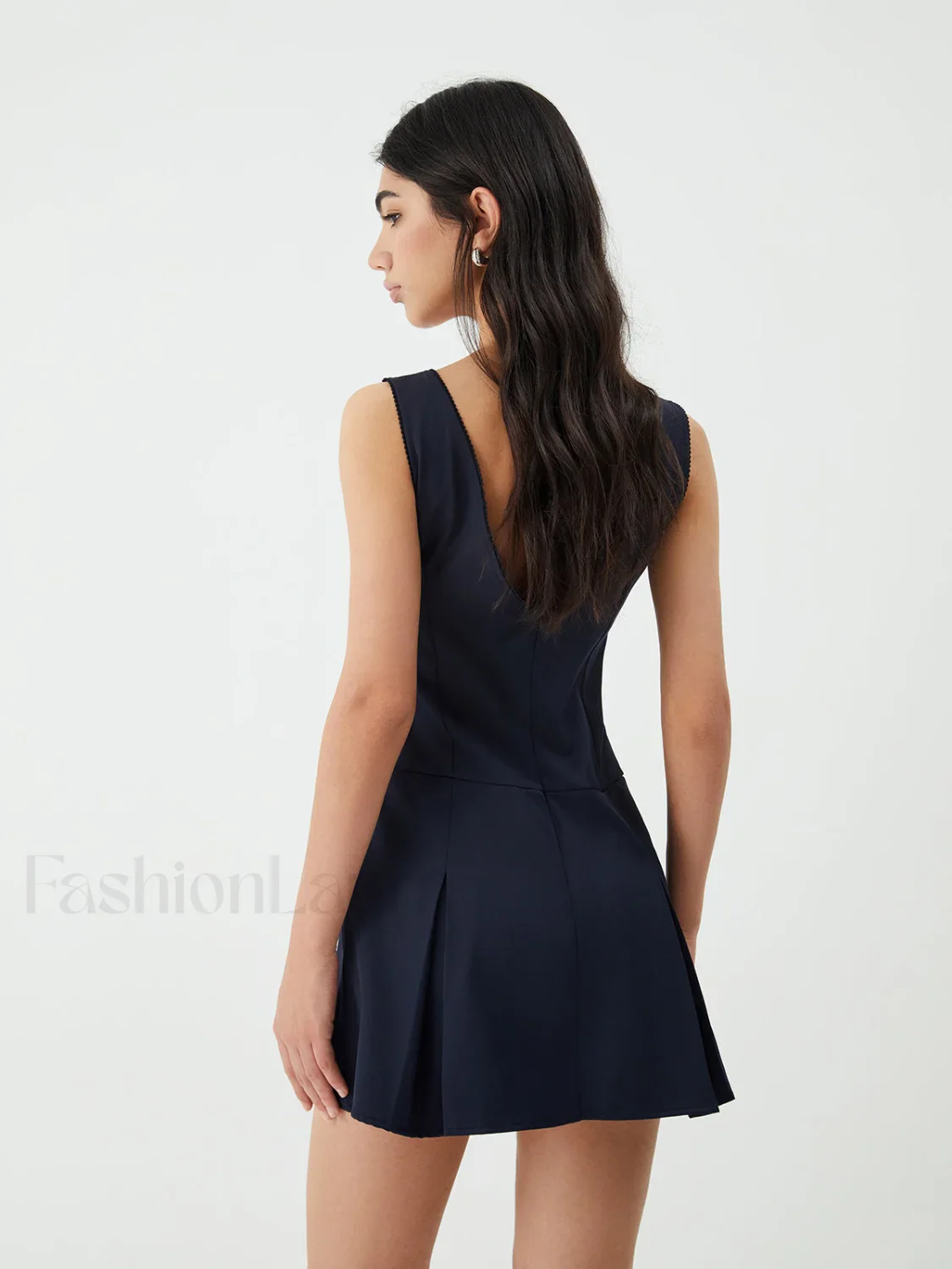 Minimalism V-Neck Graceful Short Dress - Image 6