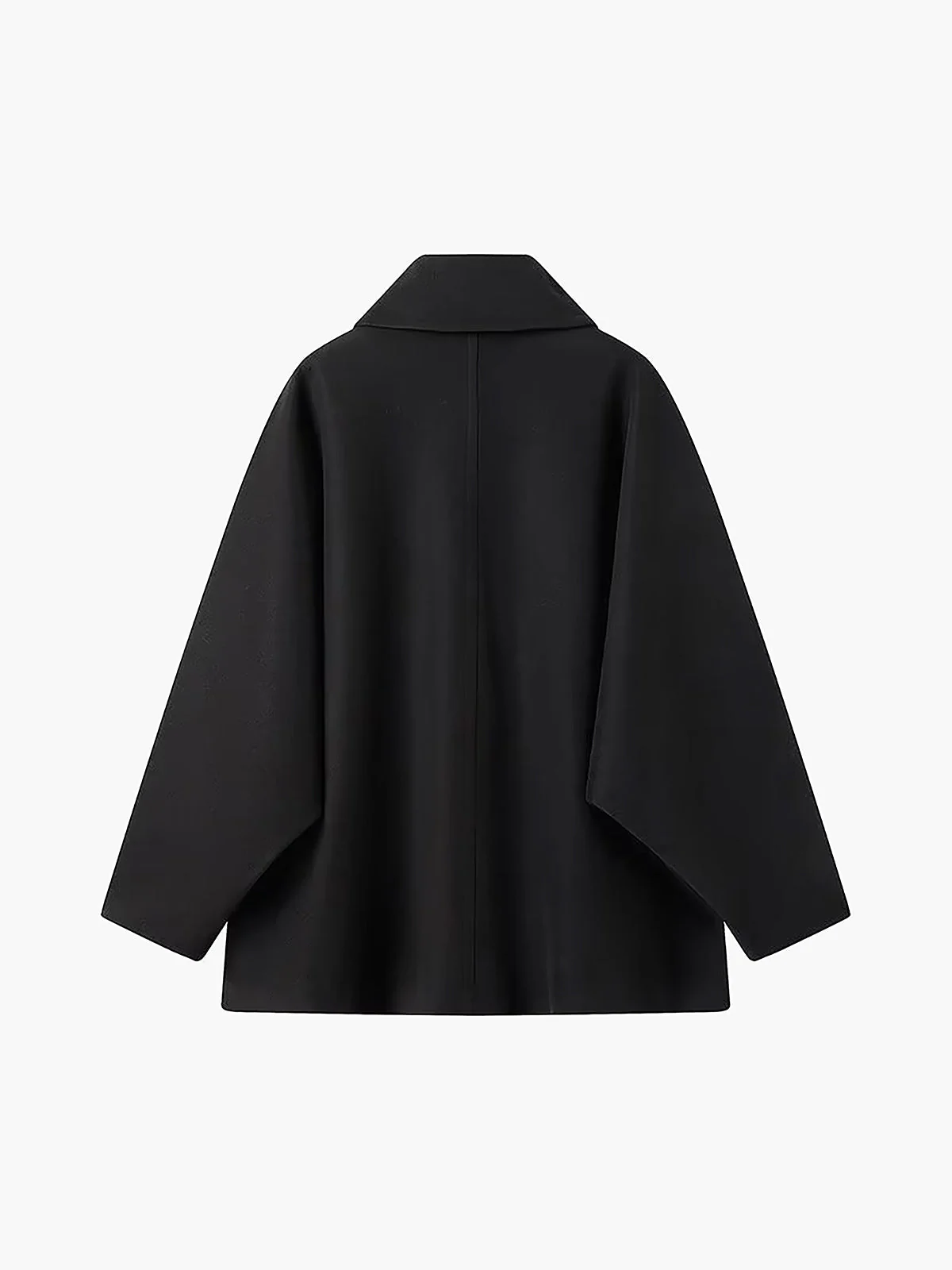 Solid Oversized Graceful Pocket Button Coat - Image 8
