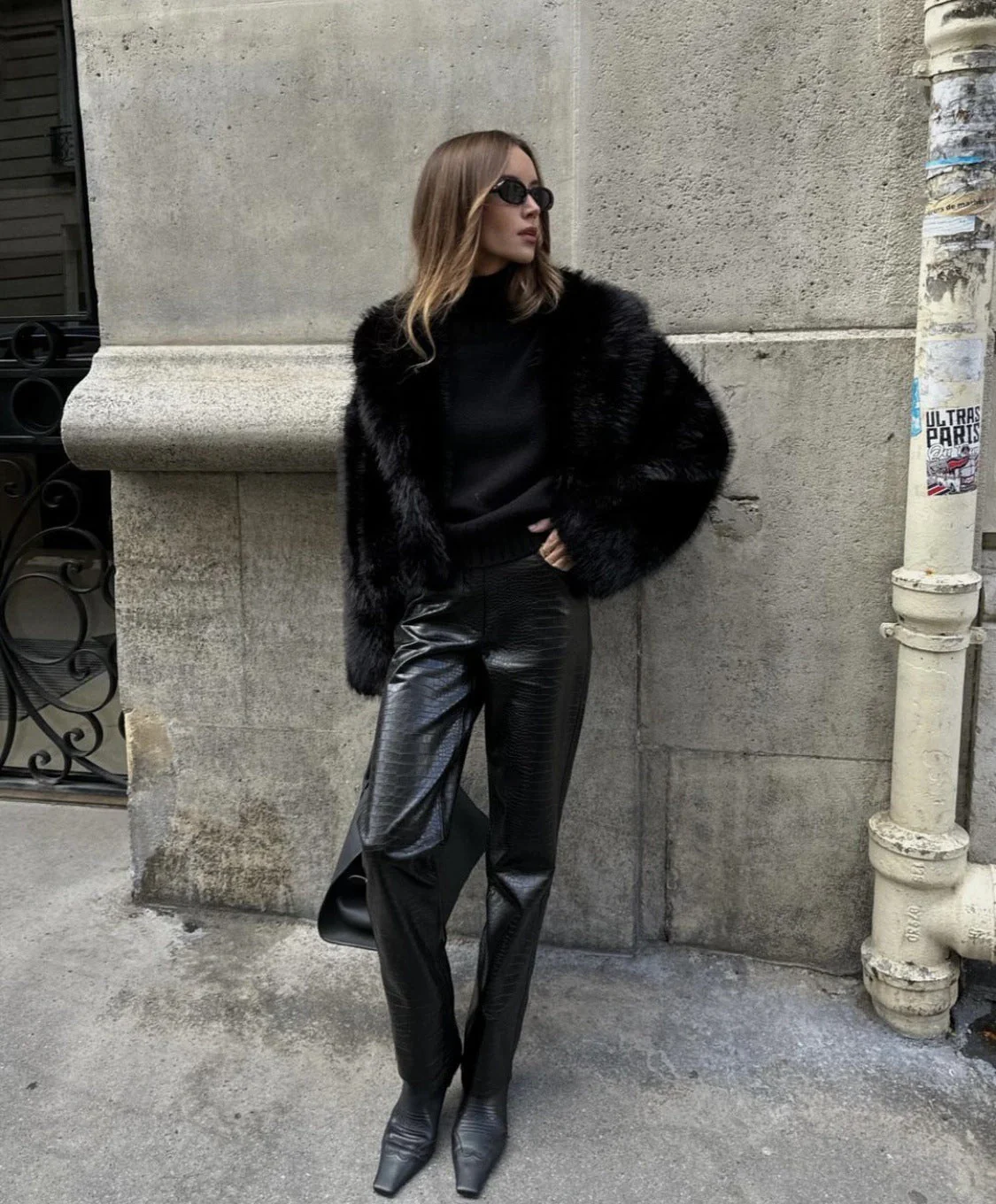 Solid Faux Graceful Fur Collar Jacket - Image 27