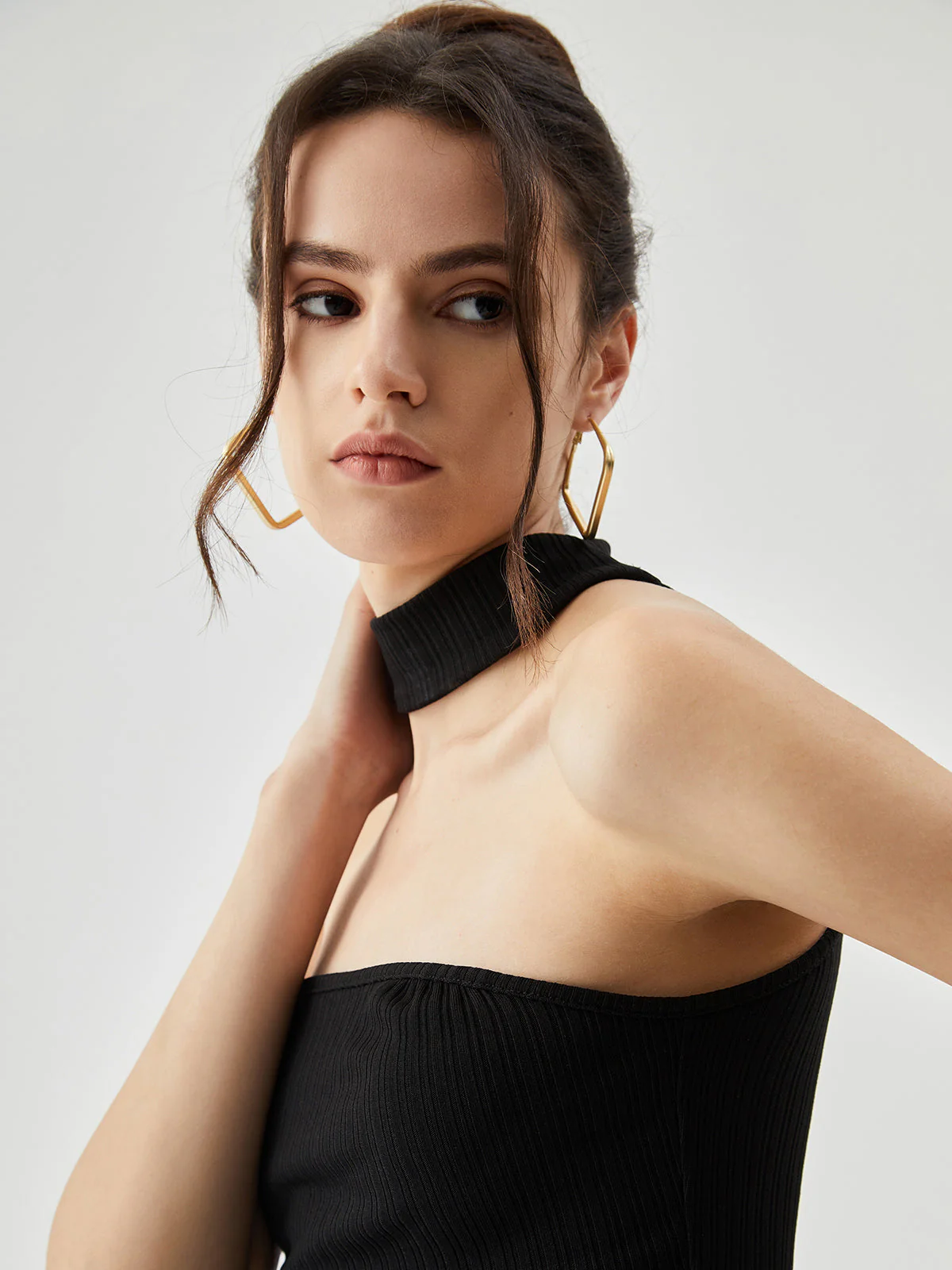Slinky Solid Graceful Halter Top - Image 11
