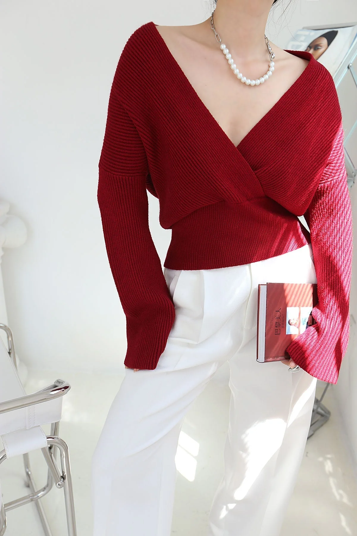 She's Effortless Graceful Wrap Sweater - Image 29