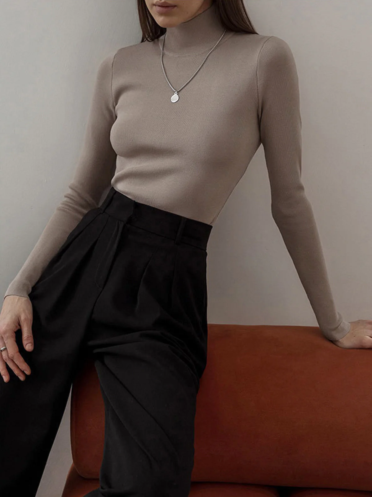 Everyday Long Graceful Sleeve Knit Top - Image 20
