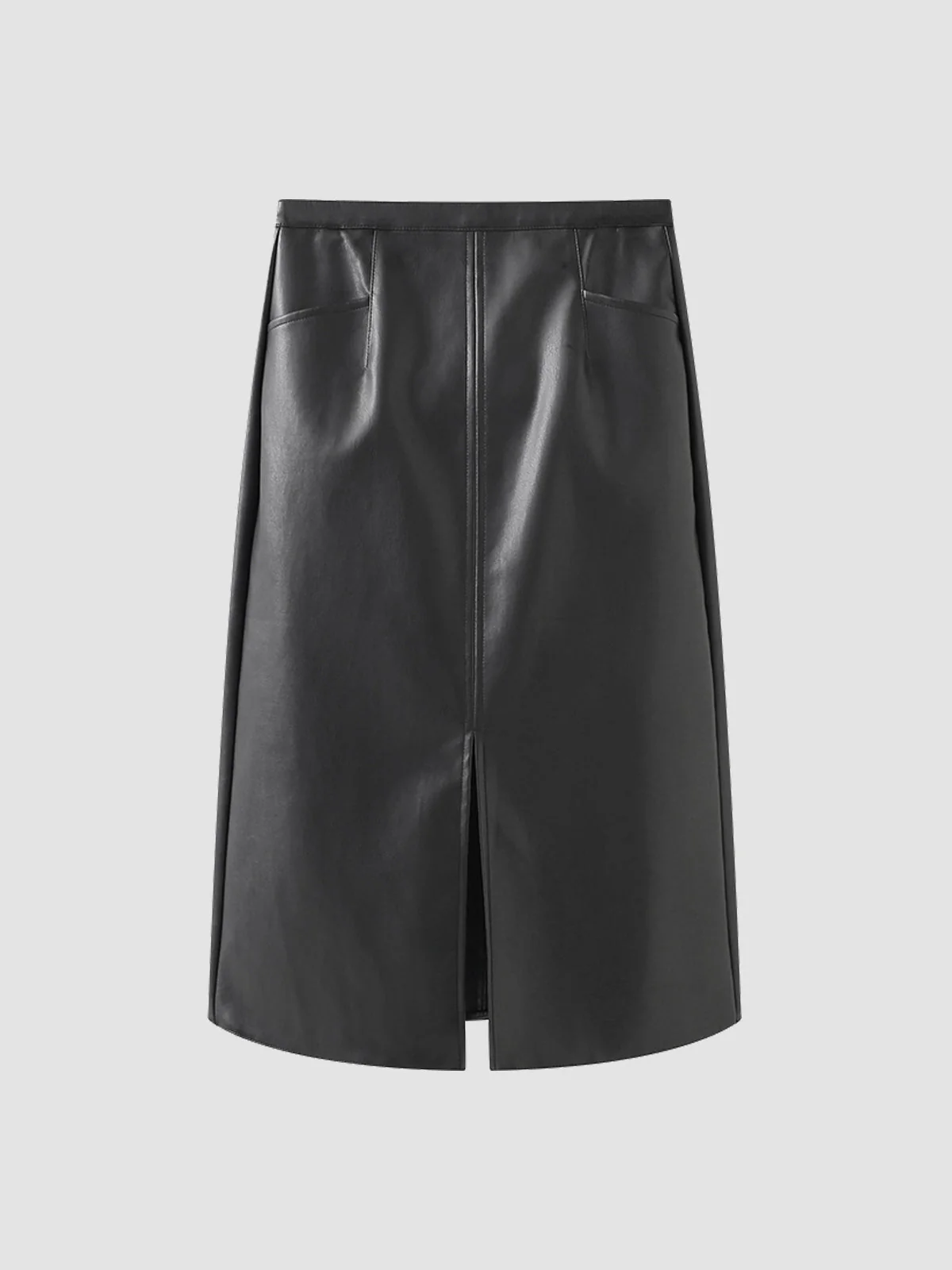 Eternity Nightshade Graceful PU Leather Skirt - Image 7