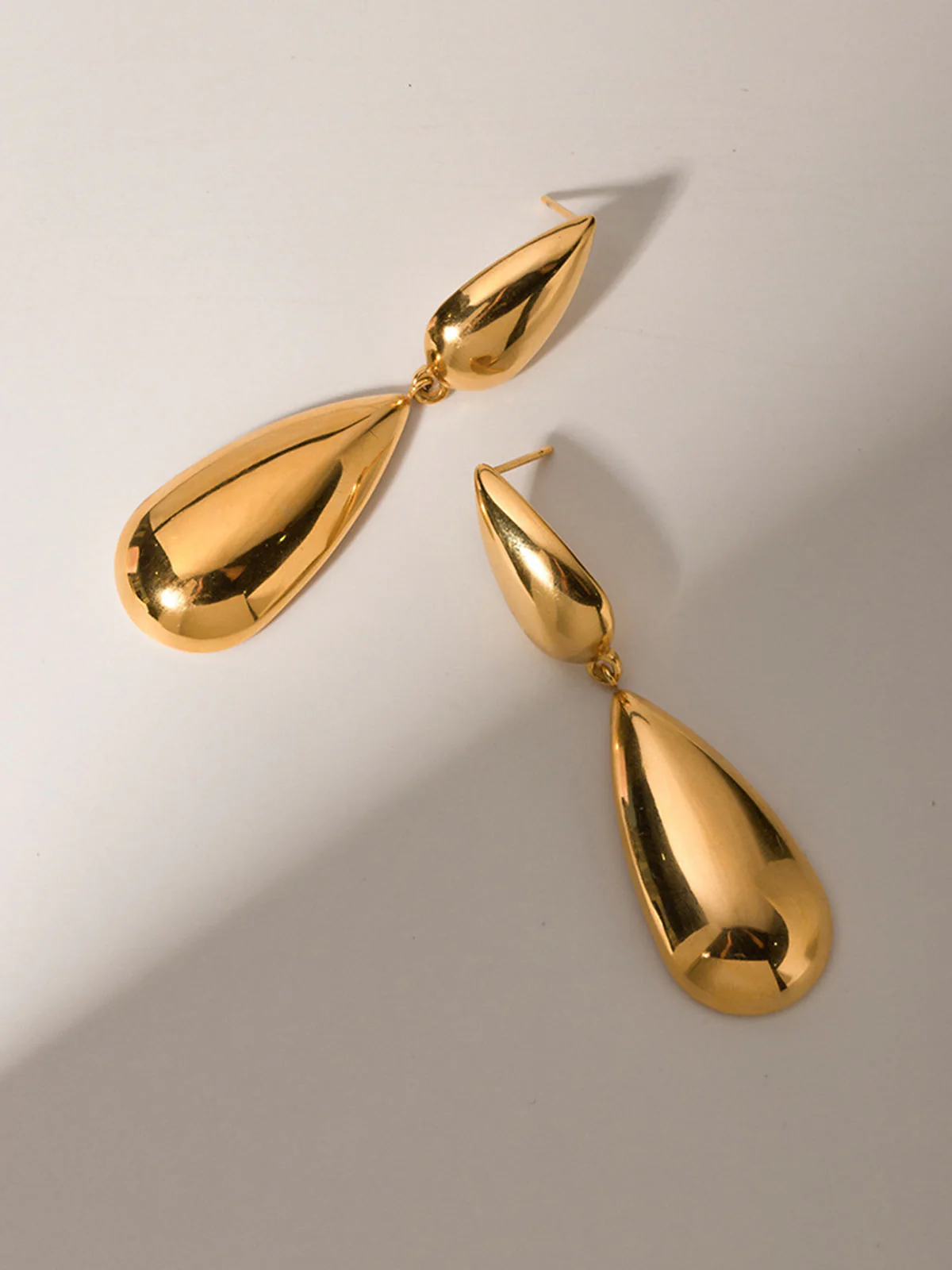 Double Charming Teardrop Earrings - Image 2