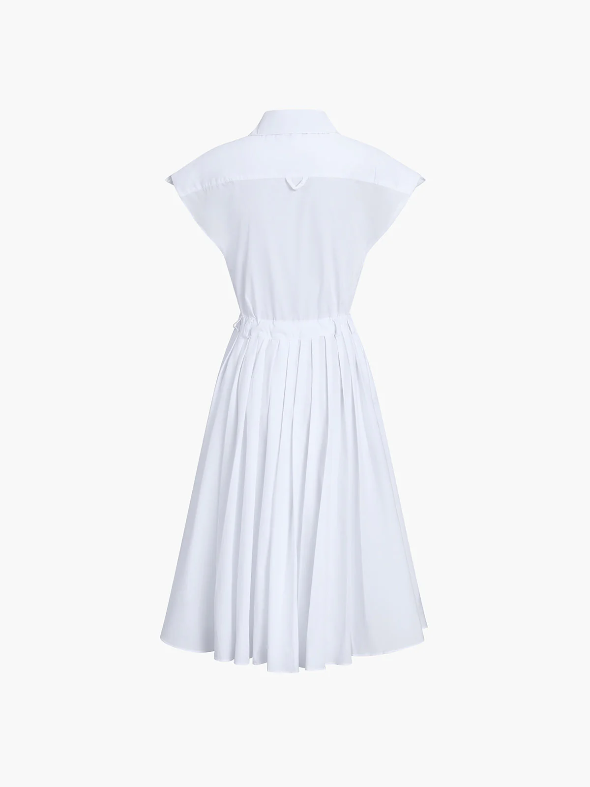Cotton Blends Sleeveless Trendy Split Midi Dress - Image 15