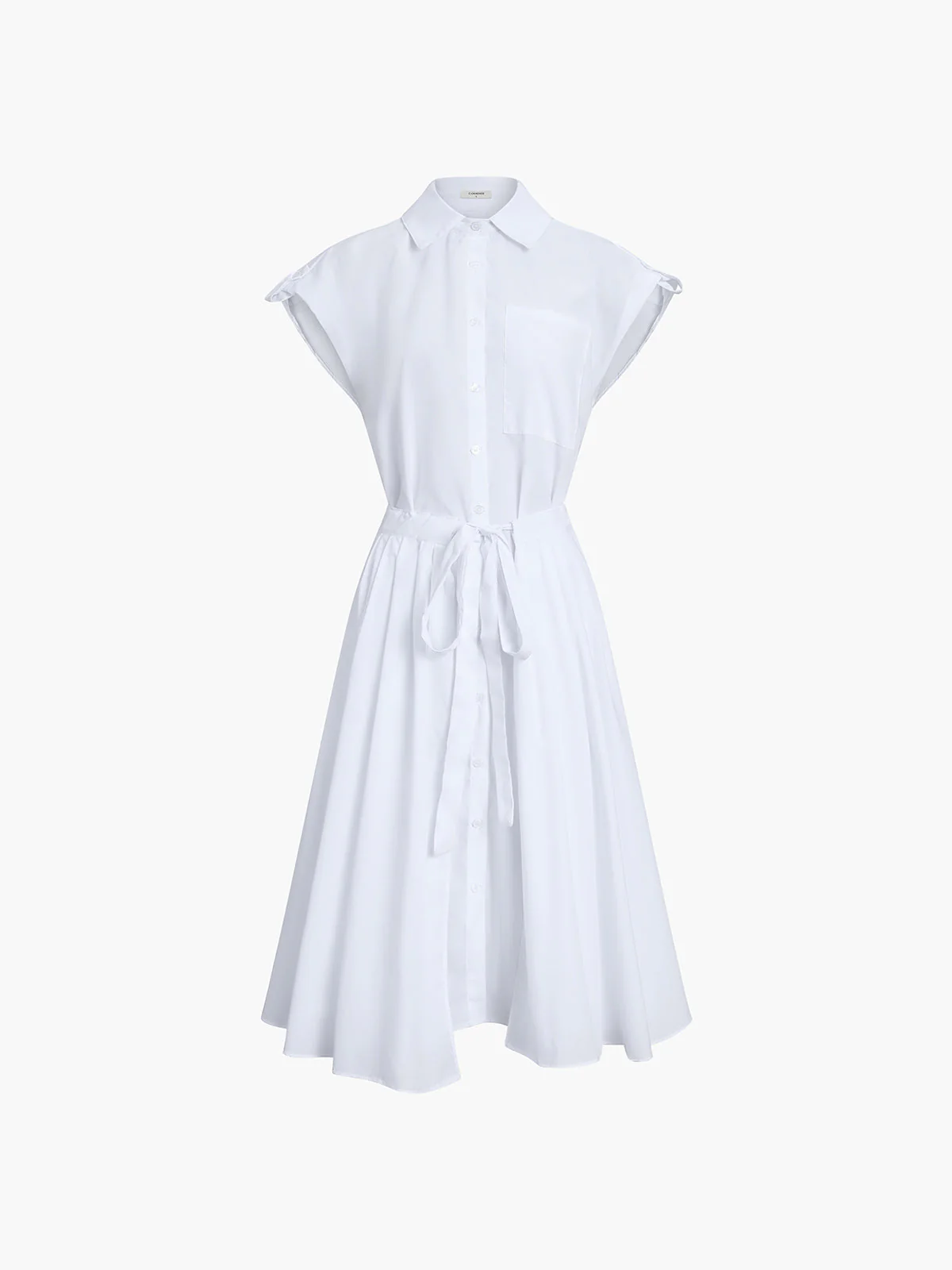 Cotton Blends Sleeveless Trendy Split Midi Dress - Image 16
