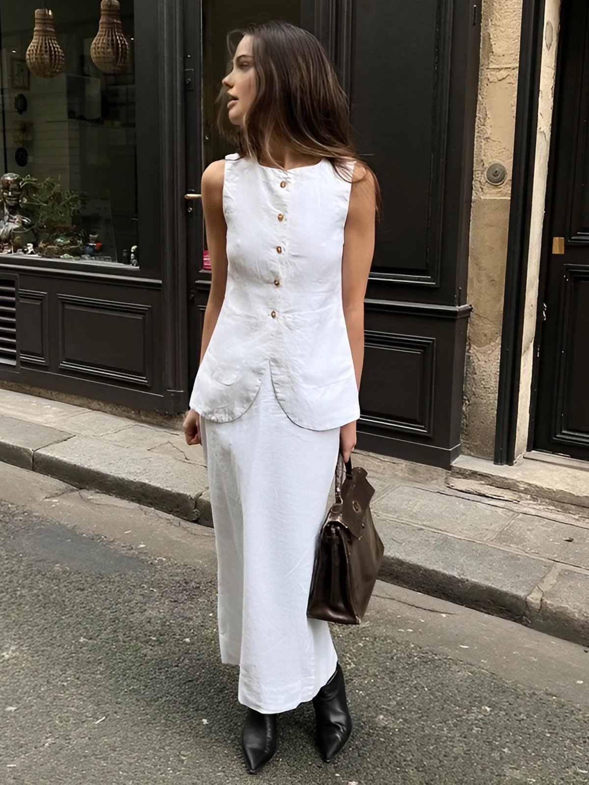 Cotton Blends Graceful Skirt Set - Image 10