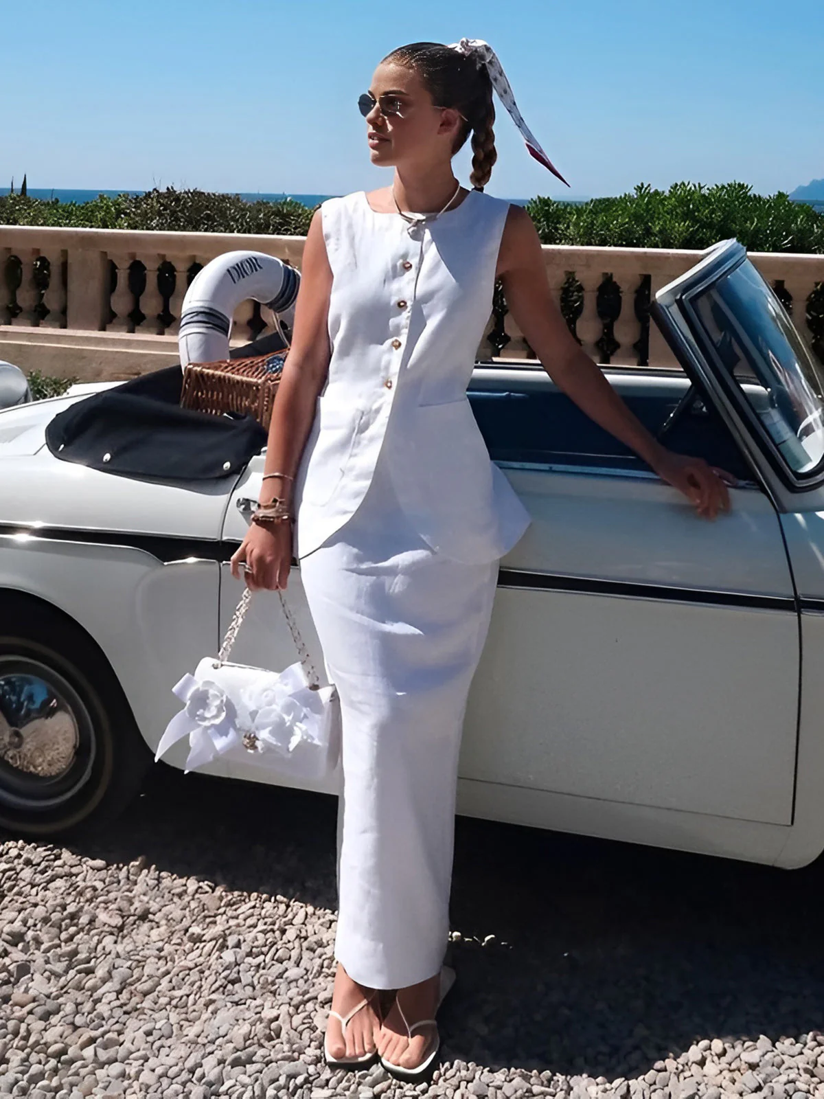 Cotton Blends Graceful Skirt Set - Image 11