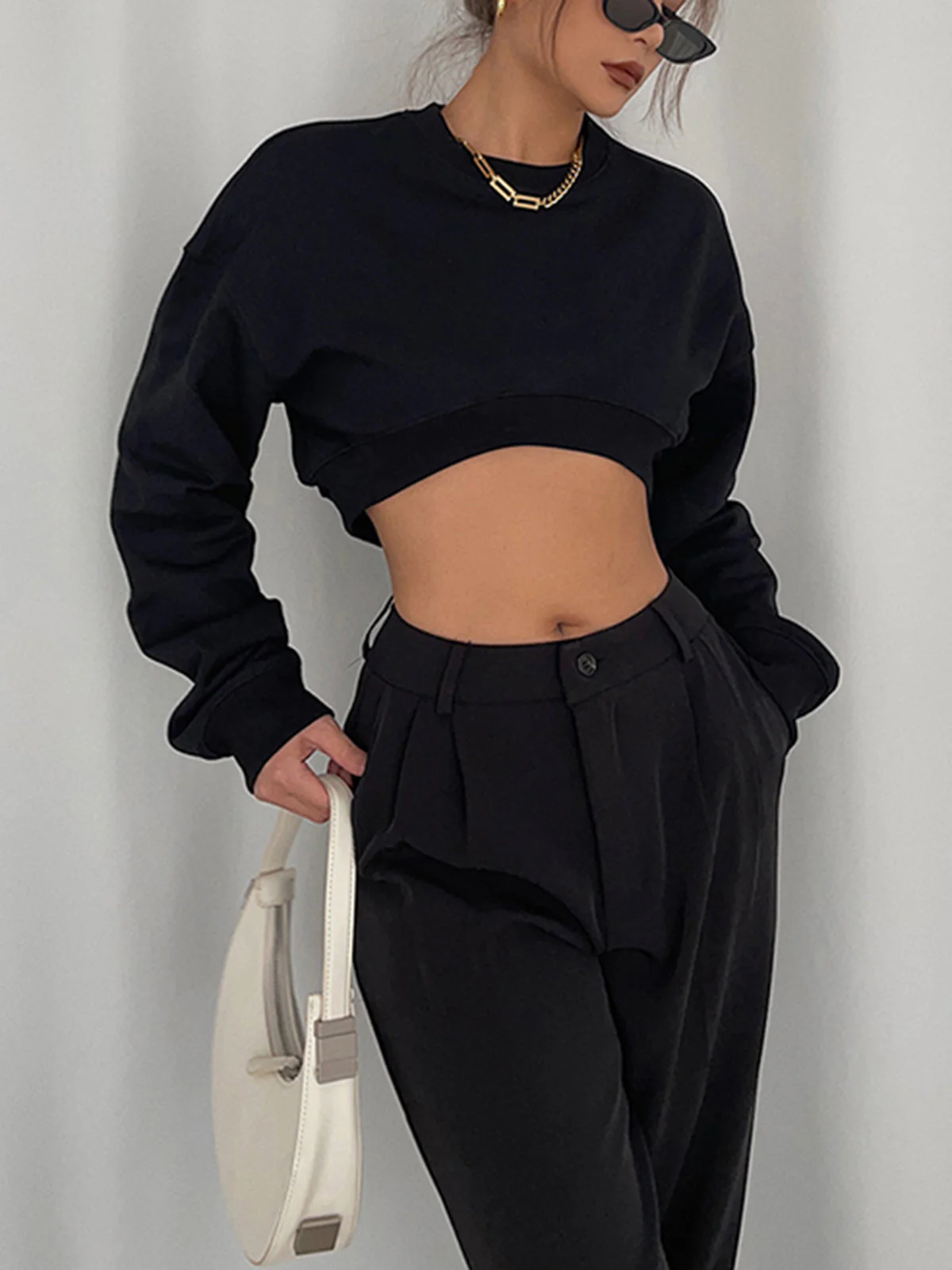 Coffee Run Graceful Crop Sweatshirt - Image 4