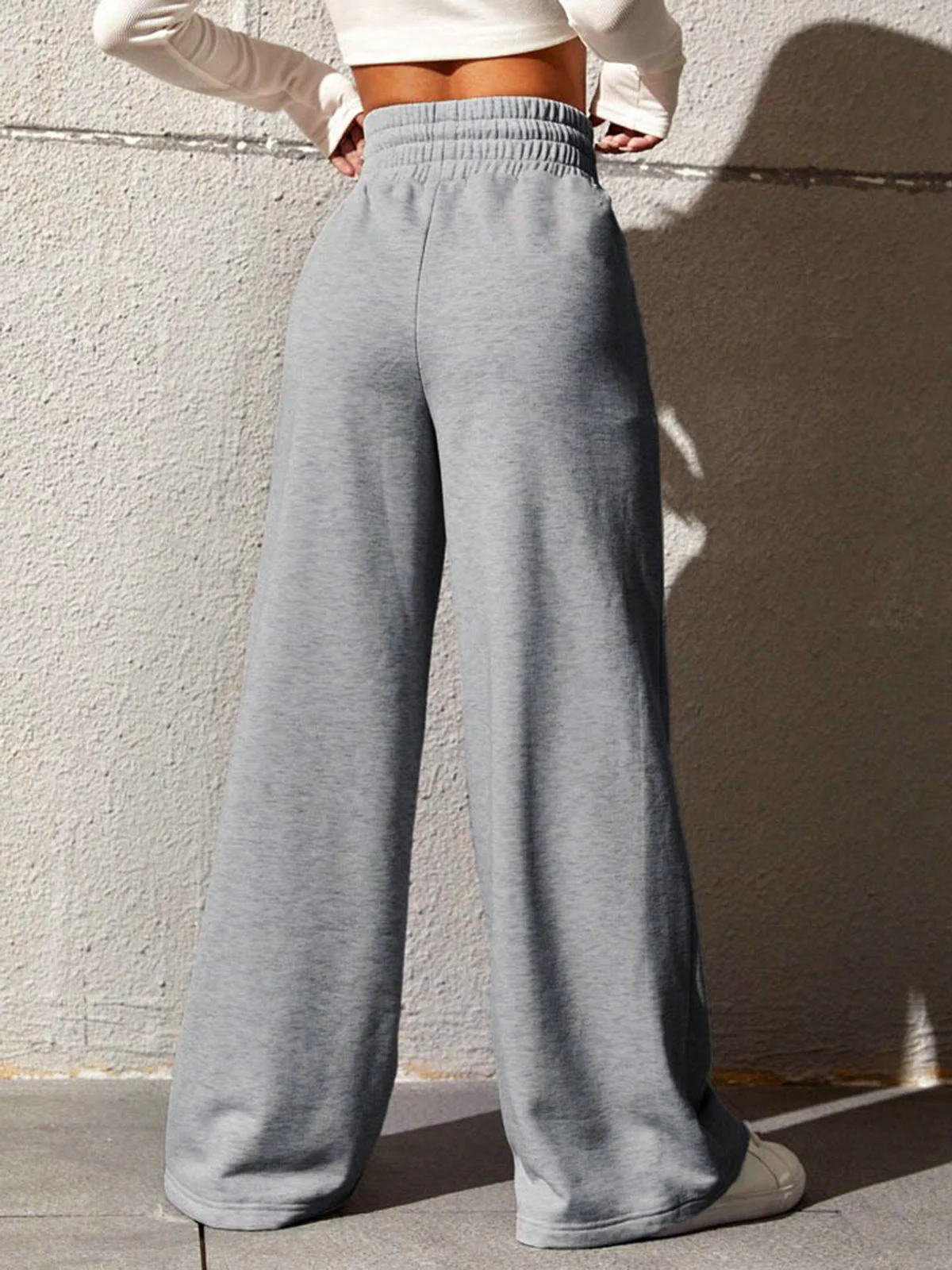 City Walk Graceful Wide Leg Sweatpants - Image 3