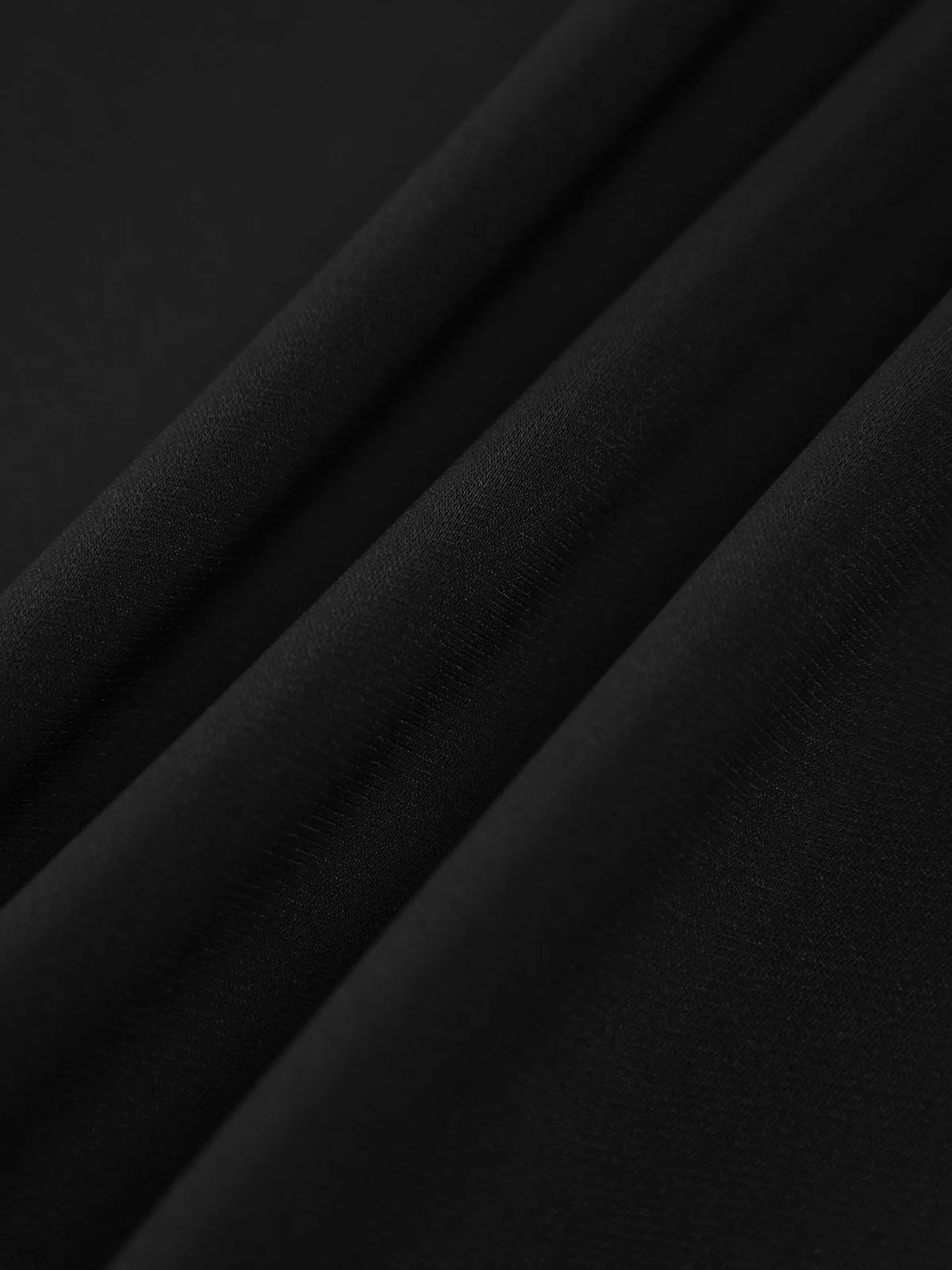 Chiffon Low Cut V-neck Modern Pleated Zip Mini Dress - Image 5