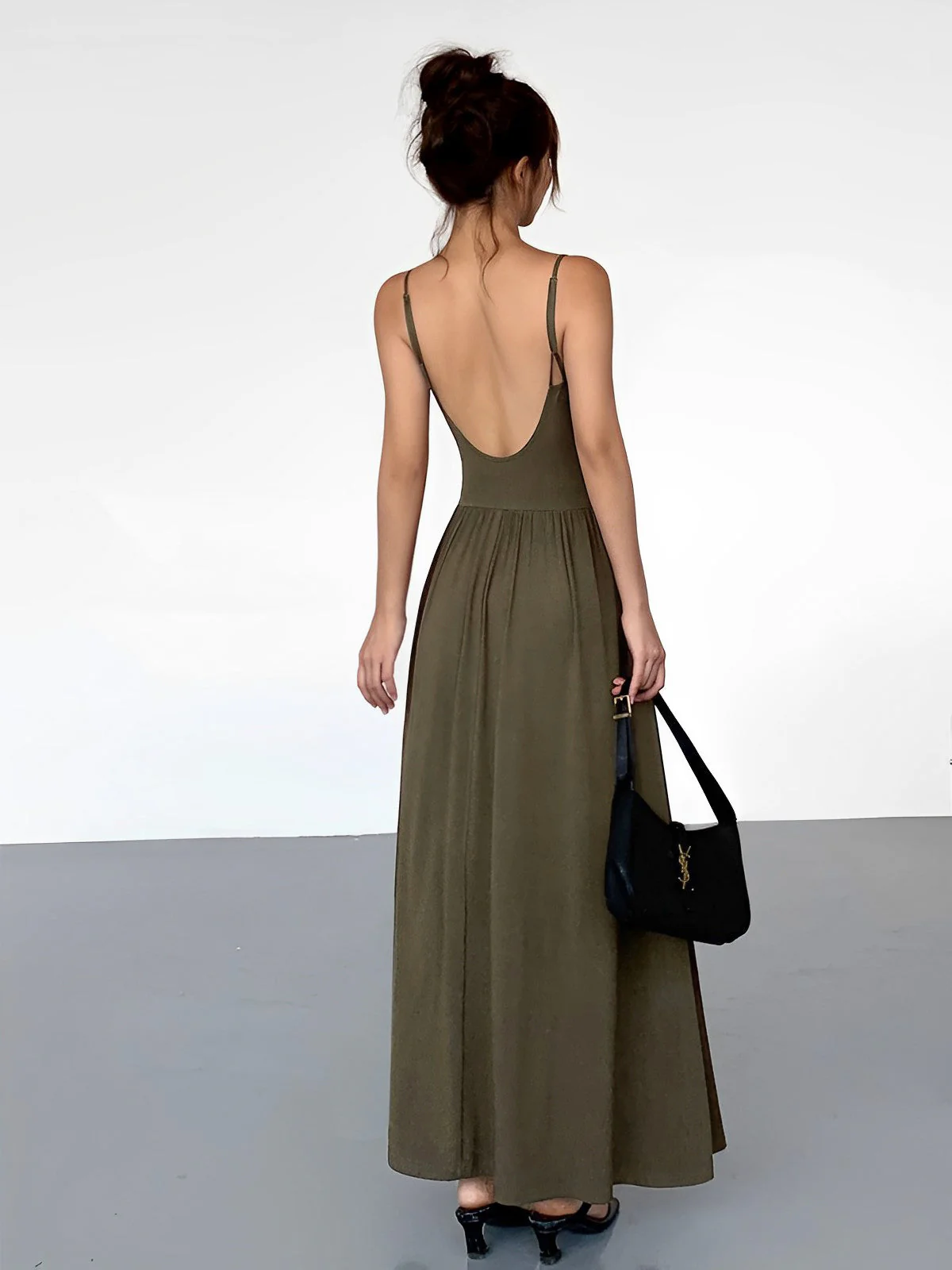 Bustier Corset Open Trendy Back Long Tank Dress - Image 13