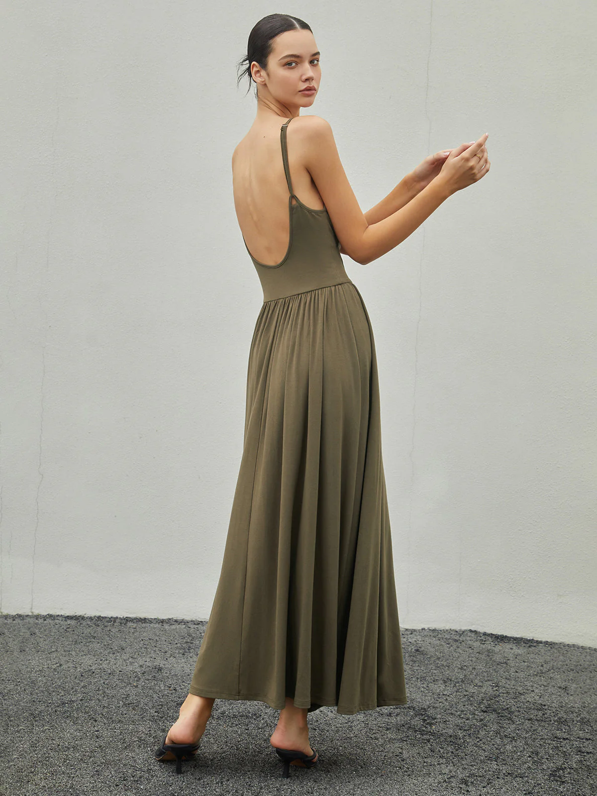 Bustier Corset Open Trendy Back Long Tank Dress - Image 14