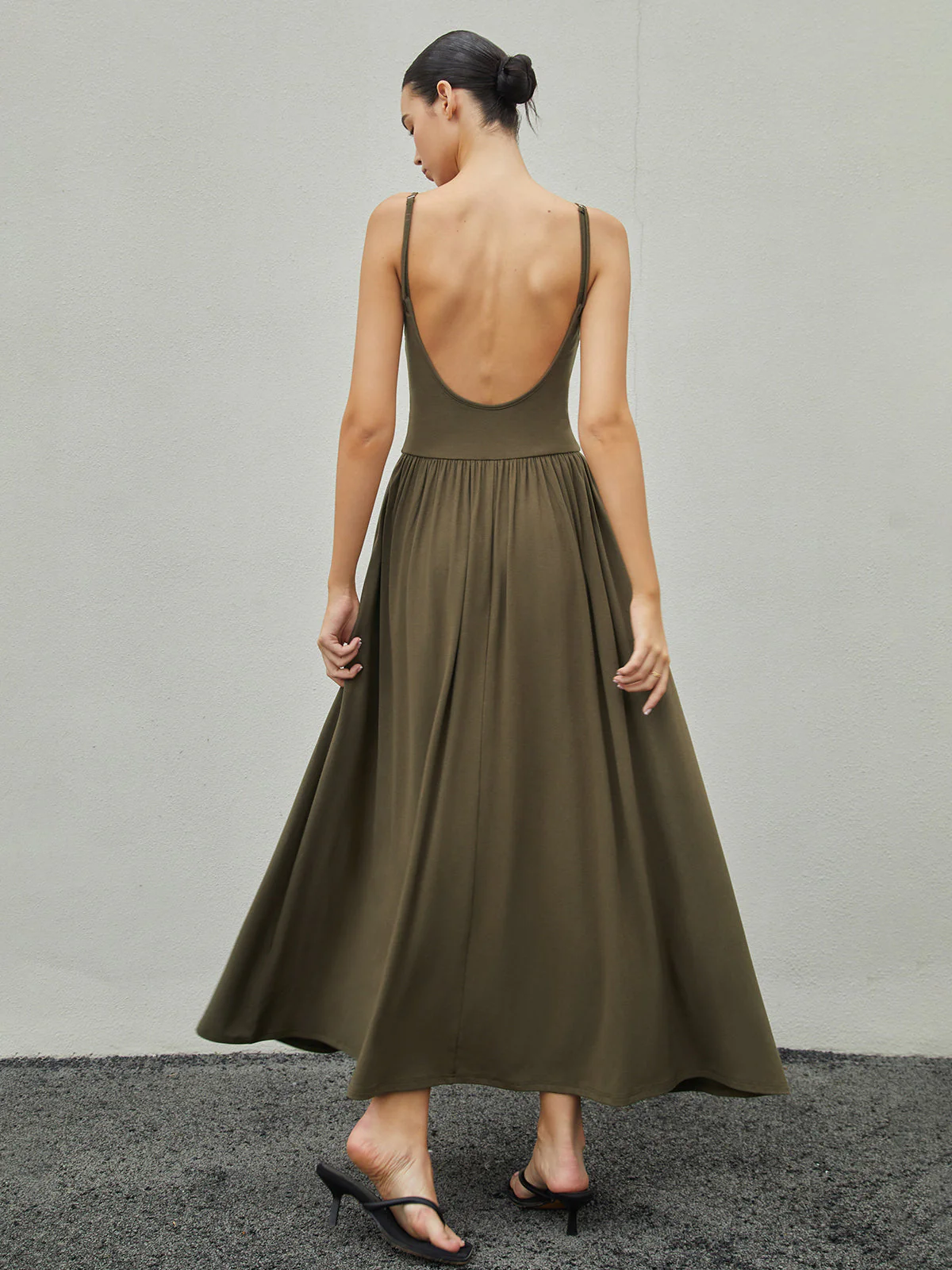 Bustier Corset Open Trendy Back Long Tank Dress - Image 8