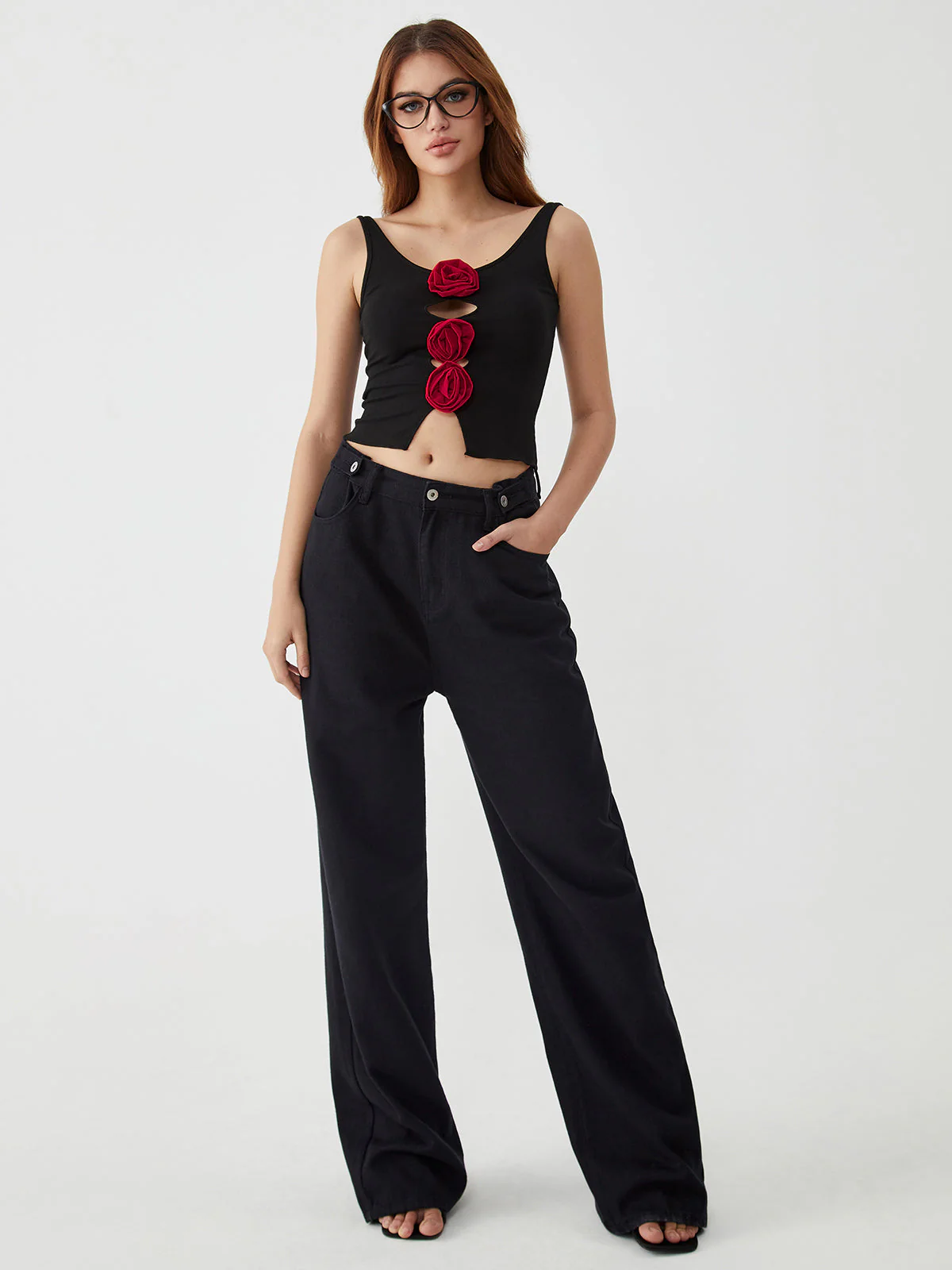 Bulgarian Rose Graceful Cut Out Cami - Image 2