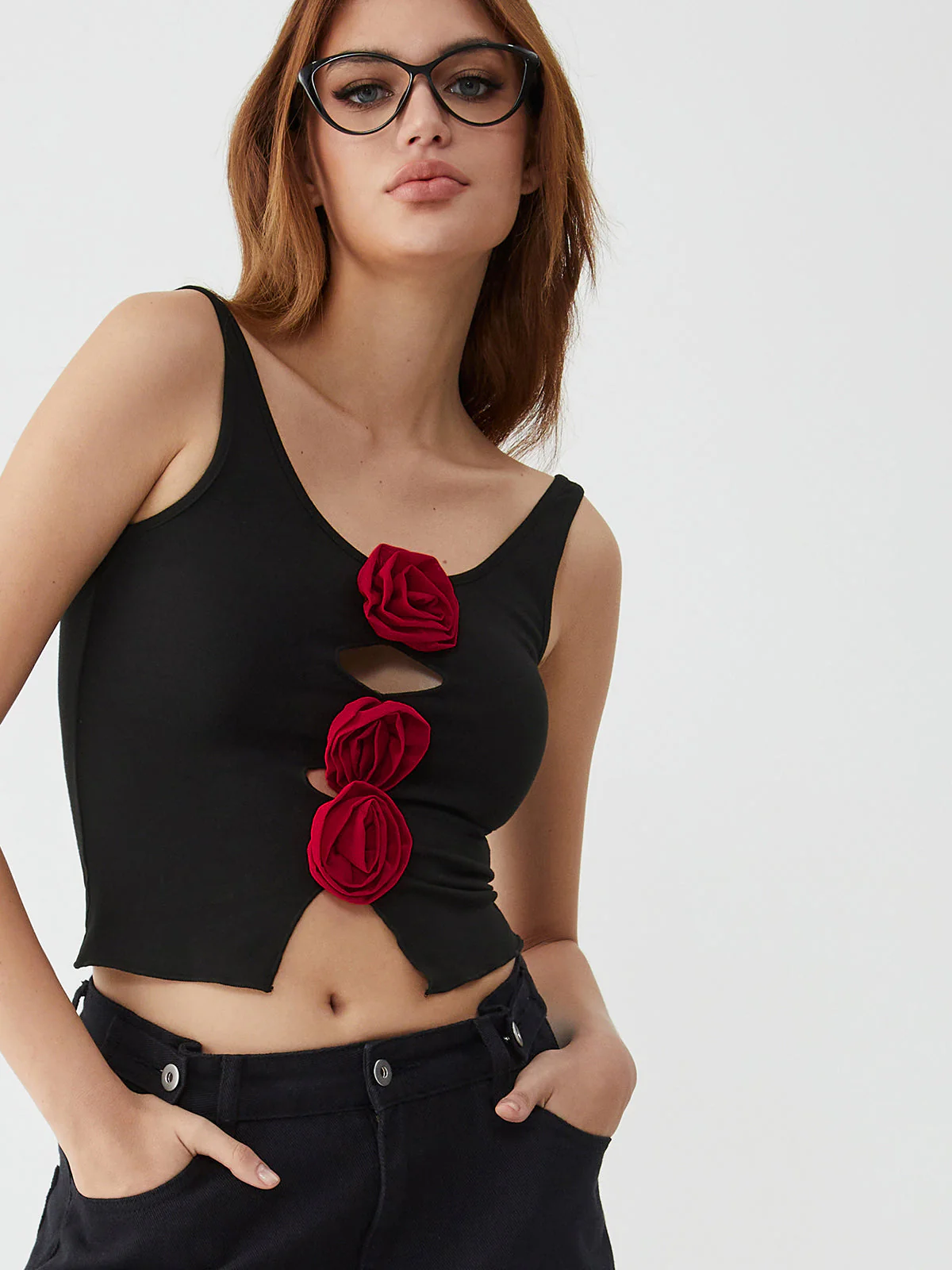 Bulgarian Rose Graceful Cut Out Cami - Image 3