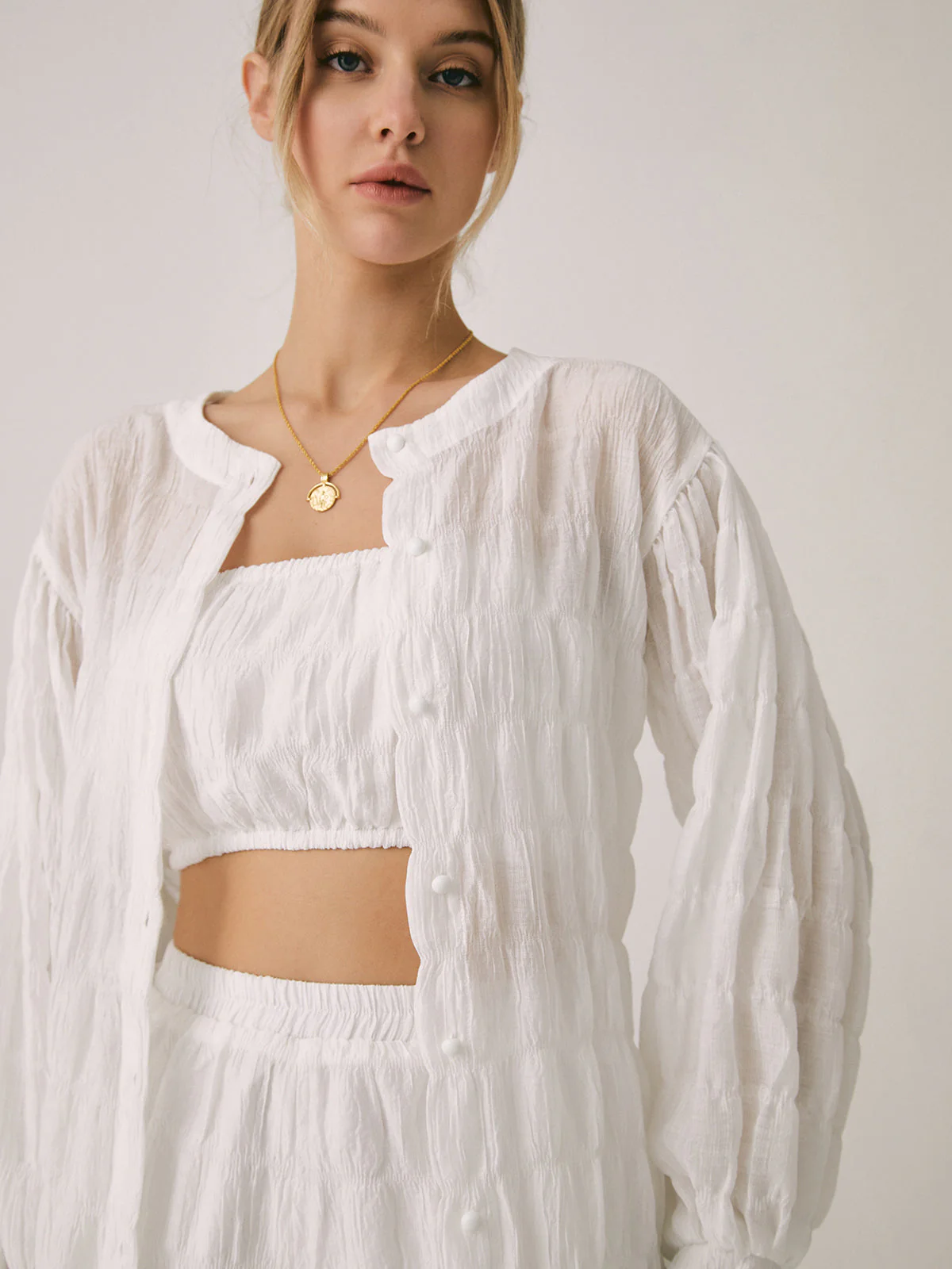 Breathable Three Graceful Piece Shorts Set - Image 5