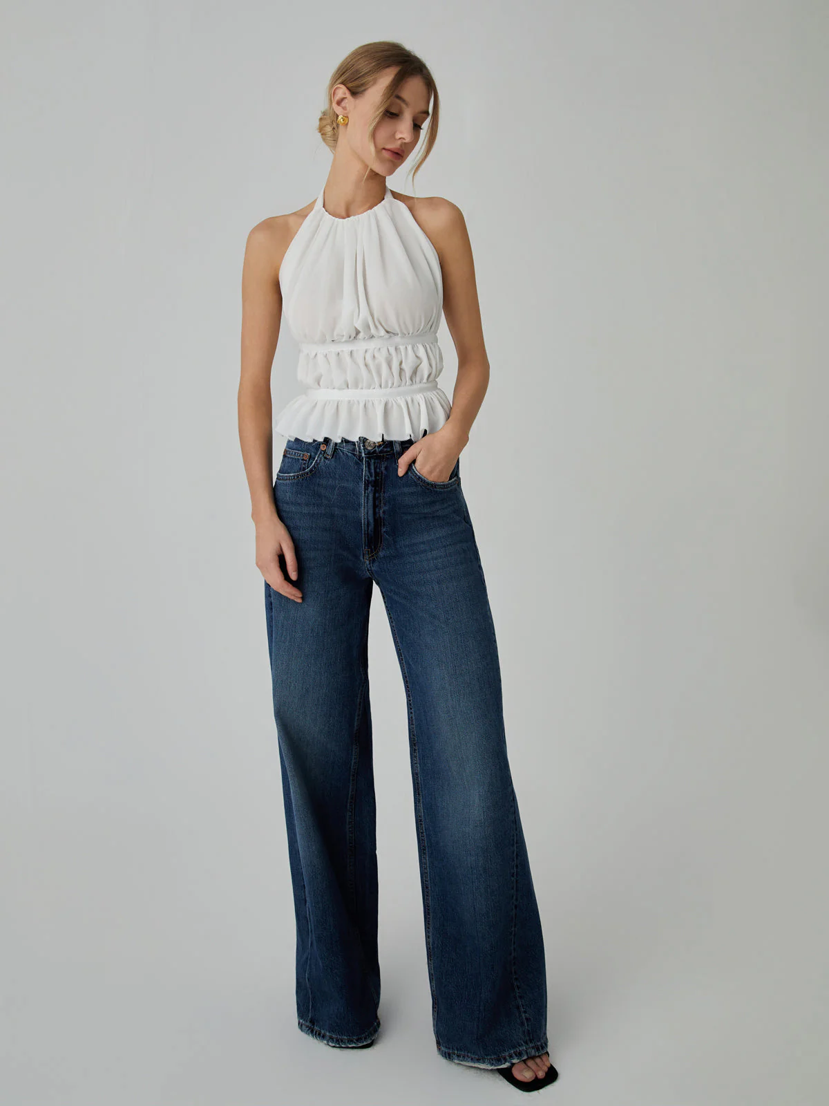 Backless Halter Graceful Tank Top - Image 4