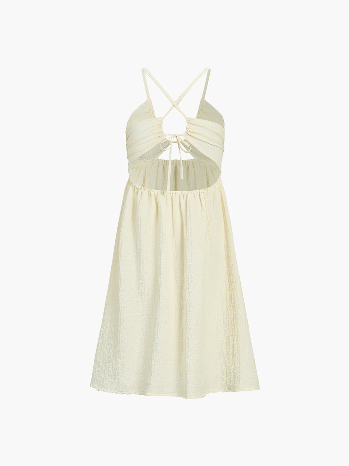 Backless Criss Cross Trendy Split Midi Dress - Image 15
