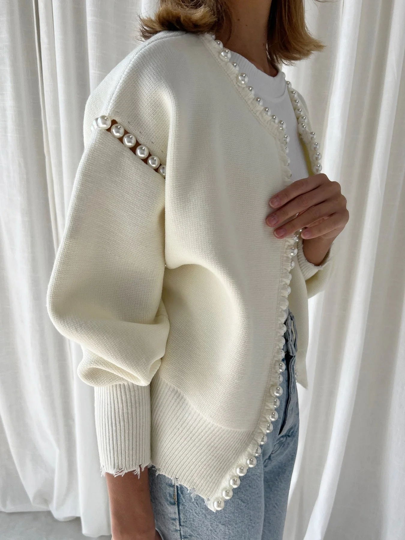 Vintage Pearl Graceful Edge Cardigan - Image 6