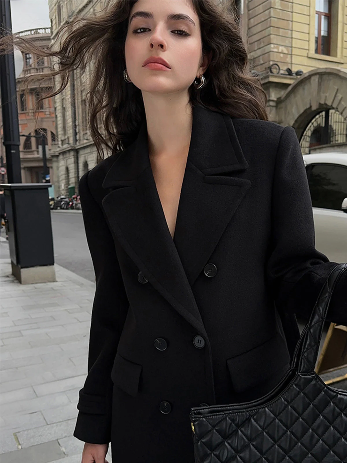 Tweed Charming Wool Coat - Image 11