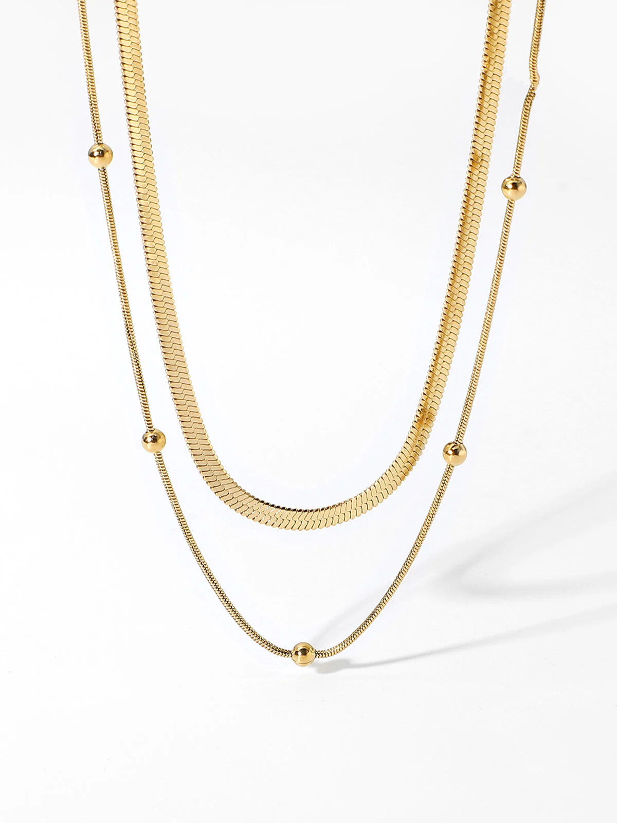 Tranquility Double Graceful Layers Necklace - Image 2