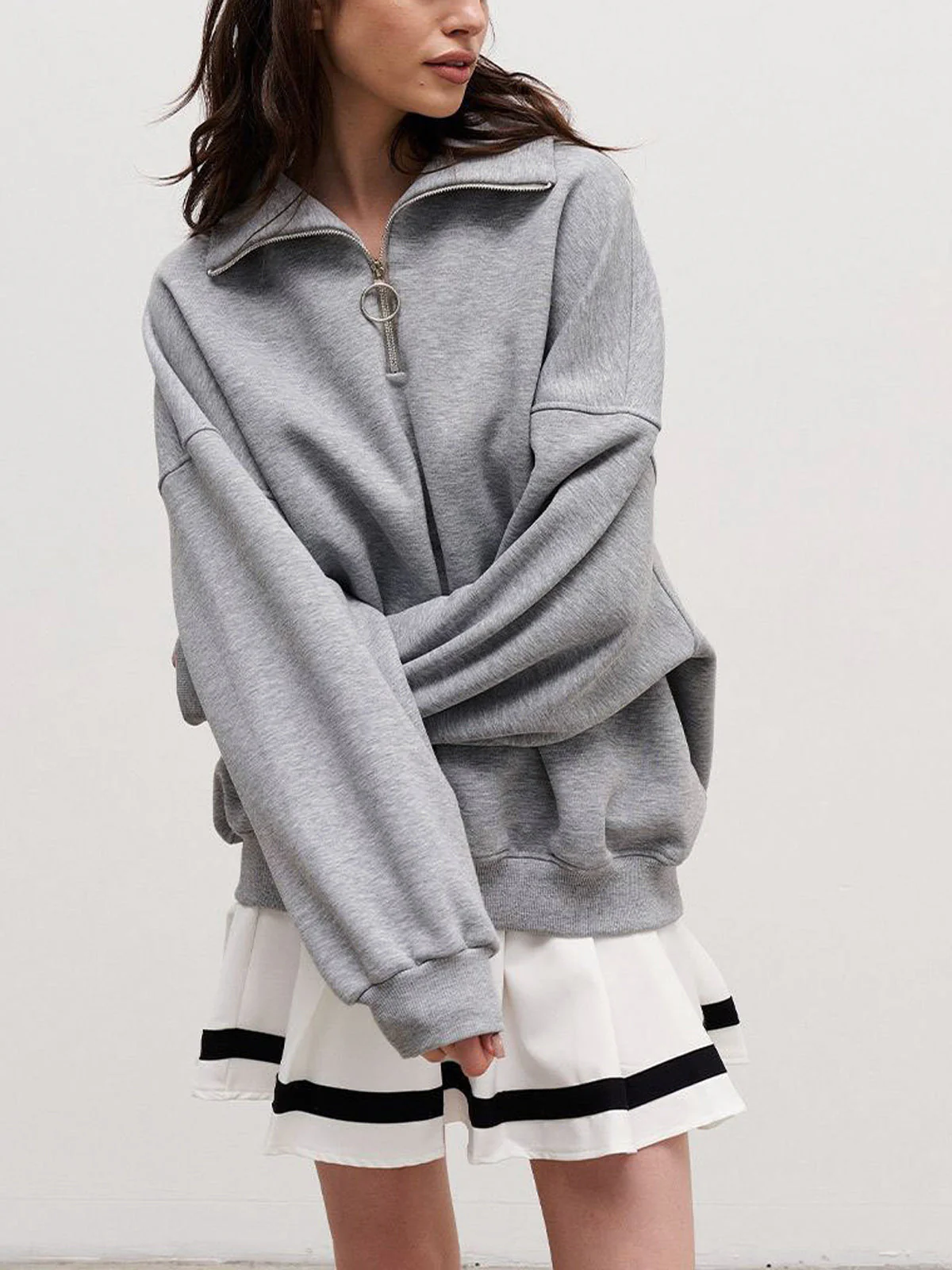 The Way To Trendy Go Zippered Sweatshirt - Image 16