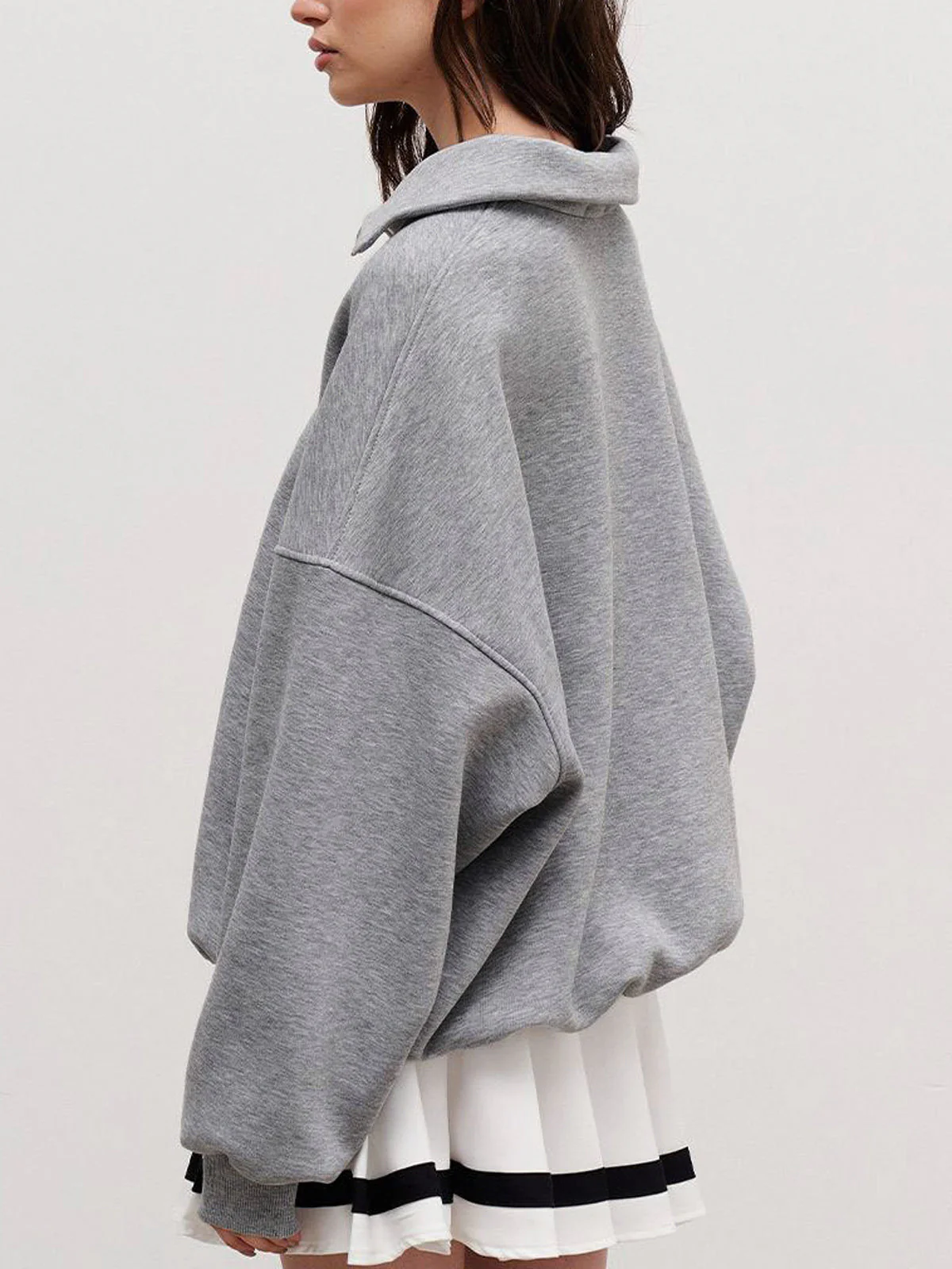The Way To Trendy Go Zippered Sweatshirt - Image 8