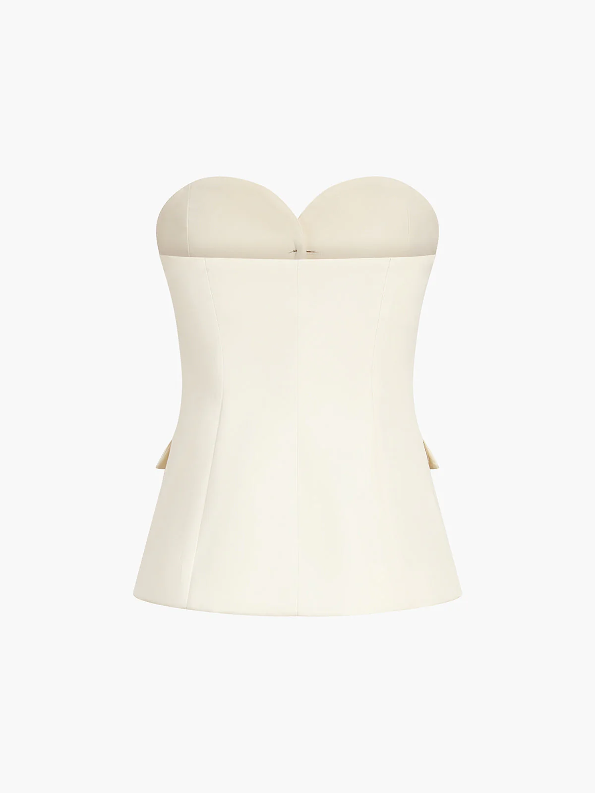 Solid Tube Top With Modern Wide Leg Pants Set - Image 32
