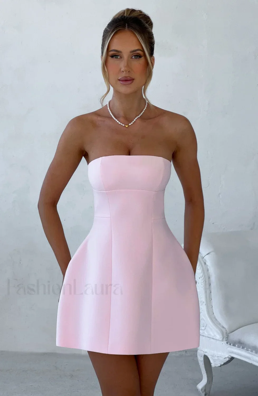 Asha Mini Graceful Dress - Blush - Image 15