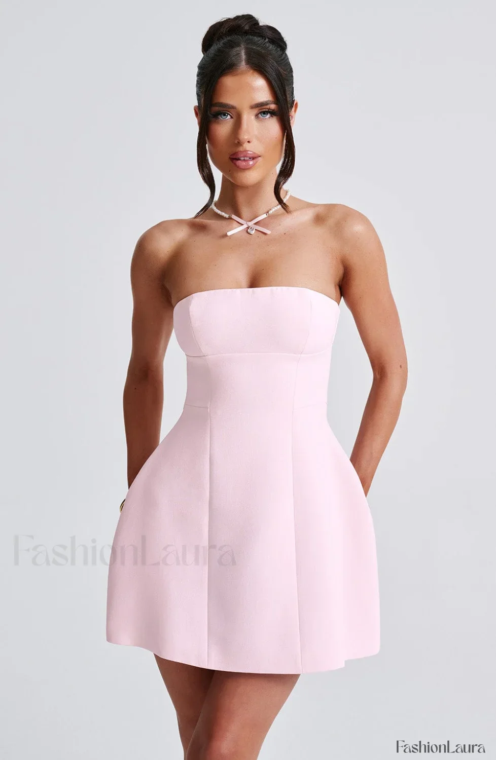 Asha Mini Graceful Dress - Blush - Image 16