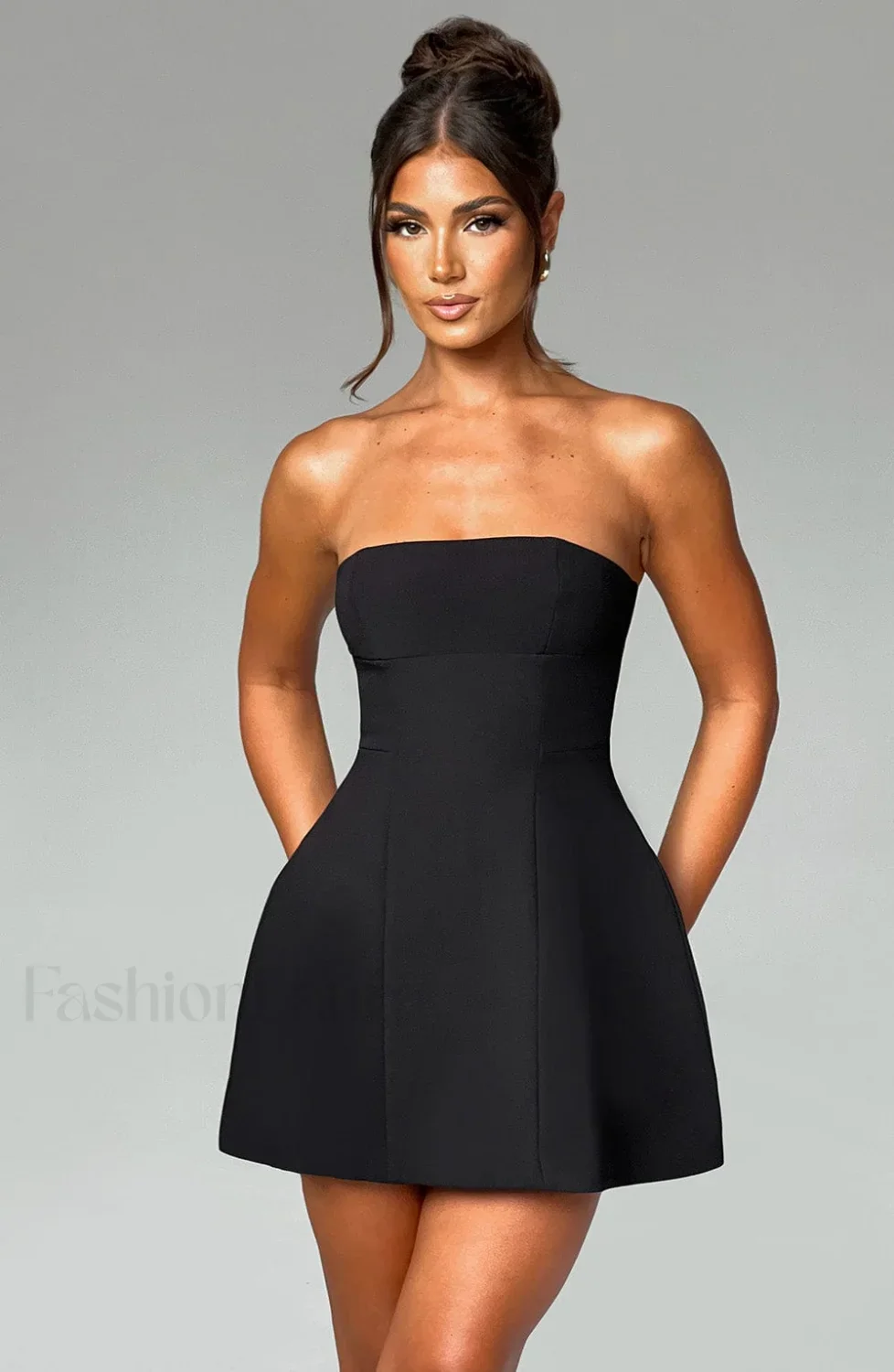 Asha Mini Graceful Dress - Black - Image 16