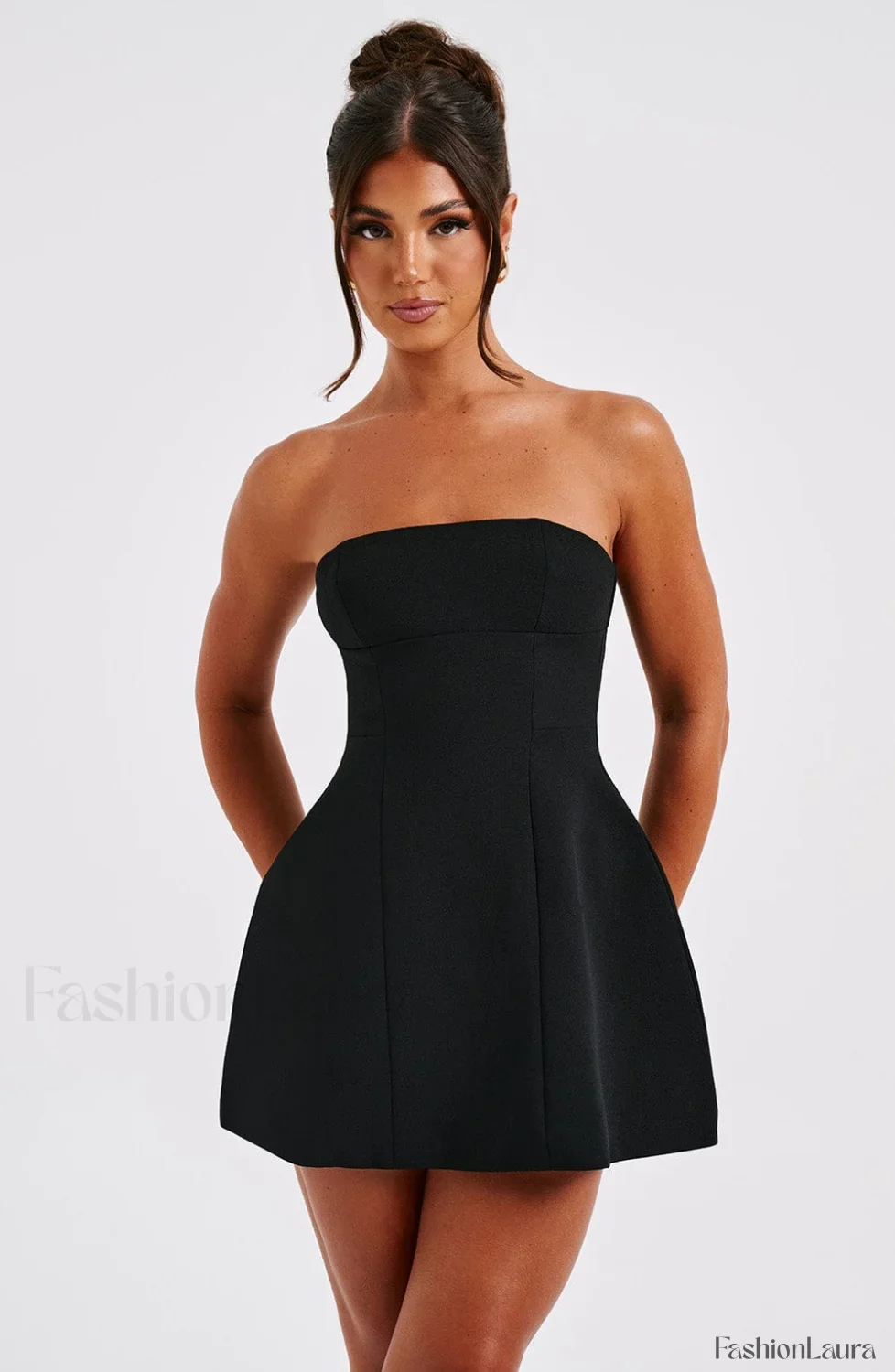 Asha Mini Graceful Dress - Black - Image 18