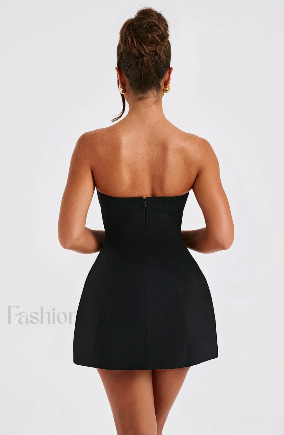 Asha Mini Graceful Dress - Black - Image 3