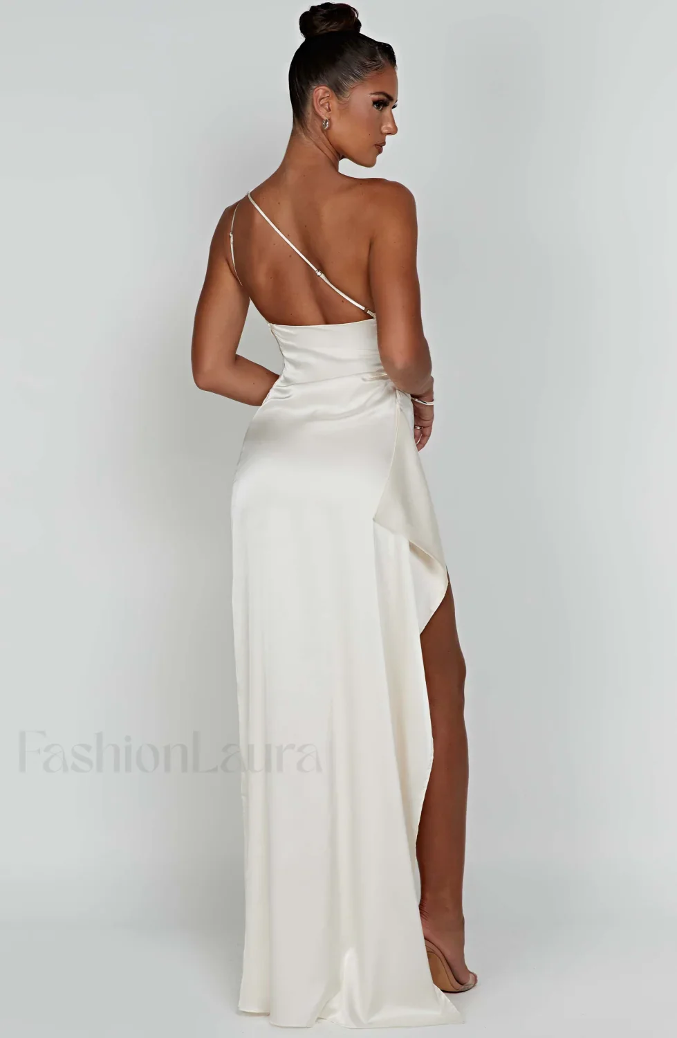 Ariel Maxi Graceful Dress - Ivory - Image 12