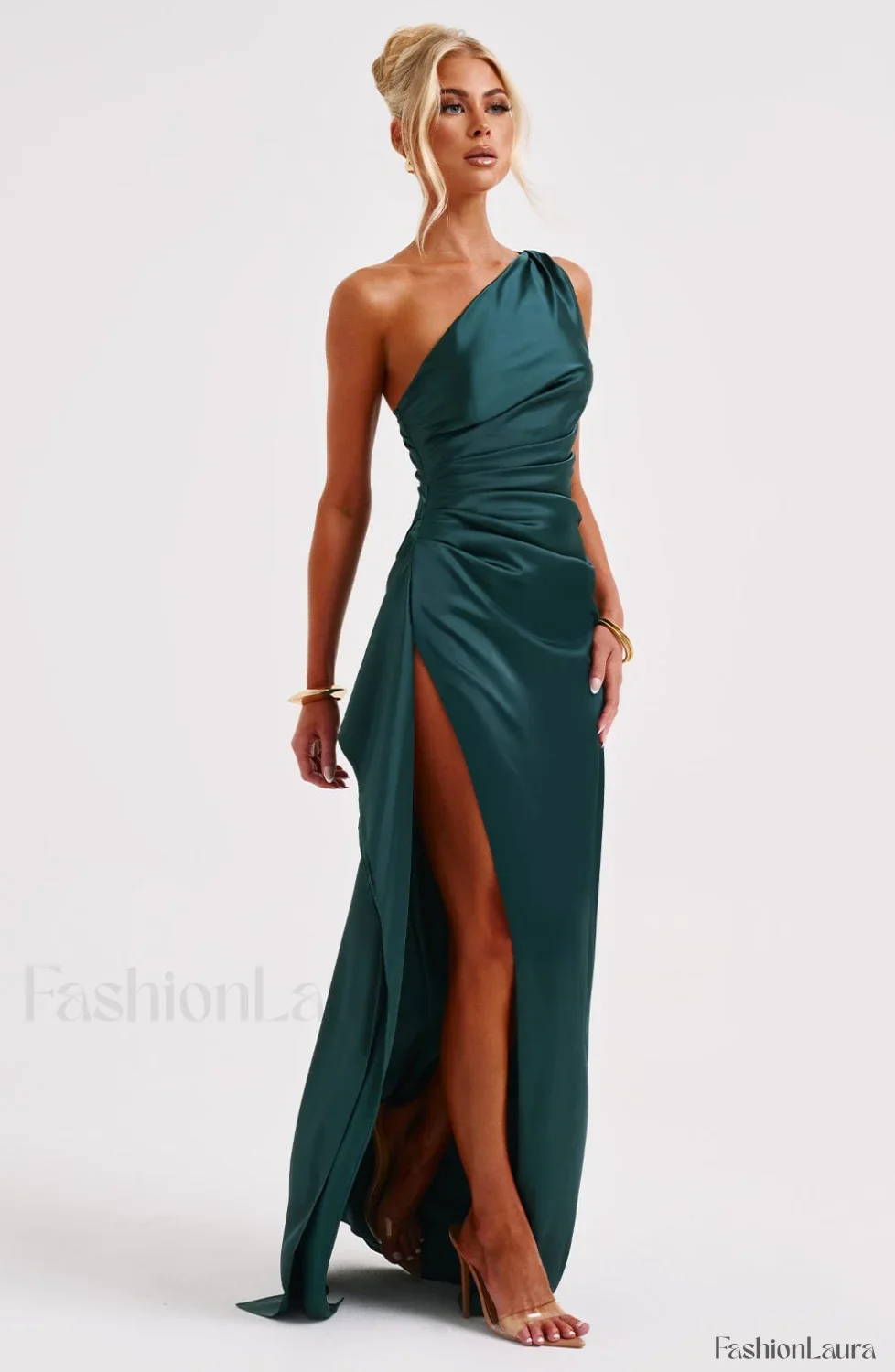 Ariel Maxi Graceful Dress - Emerald - Image 15