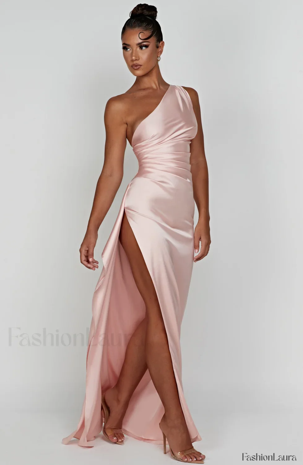 Ariel Maxi Graceful Dress - Blush - Image 39