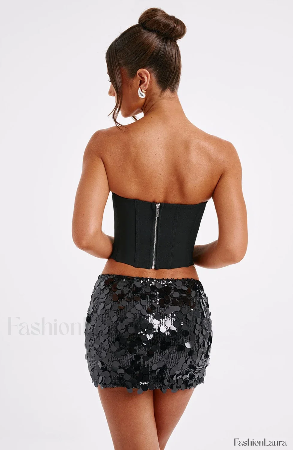 Anissa Mini Graceful Skirt - Black - Image 9