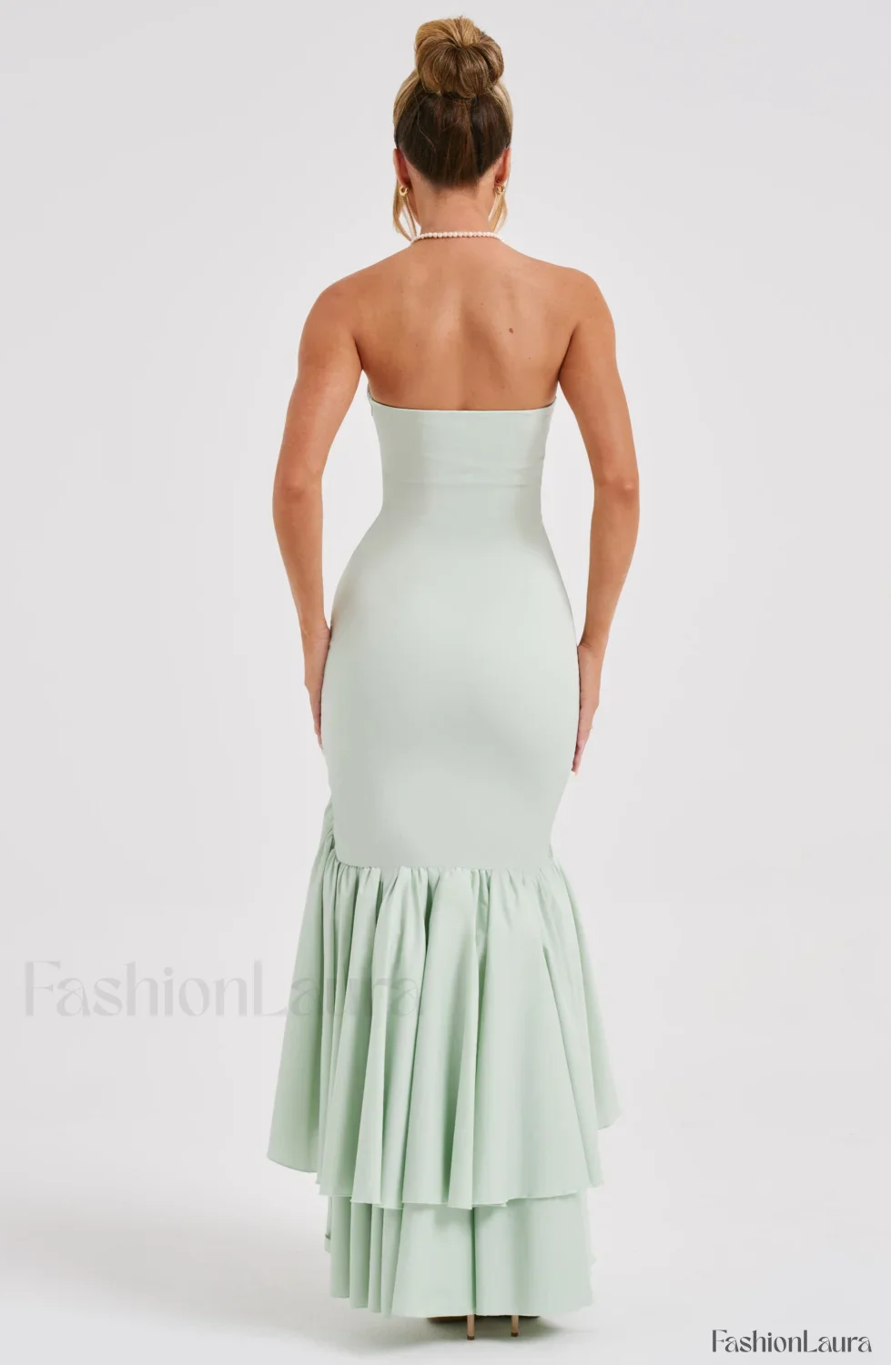 Angelina Maxi Graceful Dress - Sage - Image 10