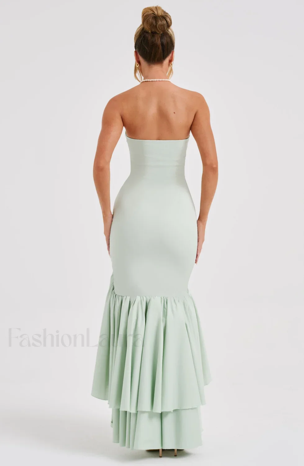 Angelina Maxi Graceful Dress - Sage - Image 3