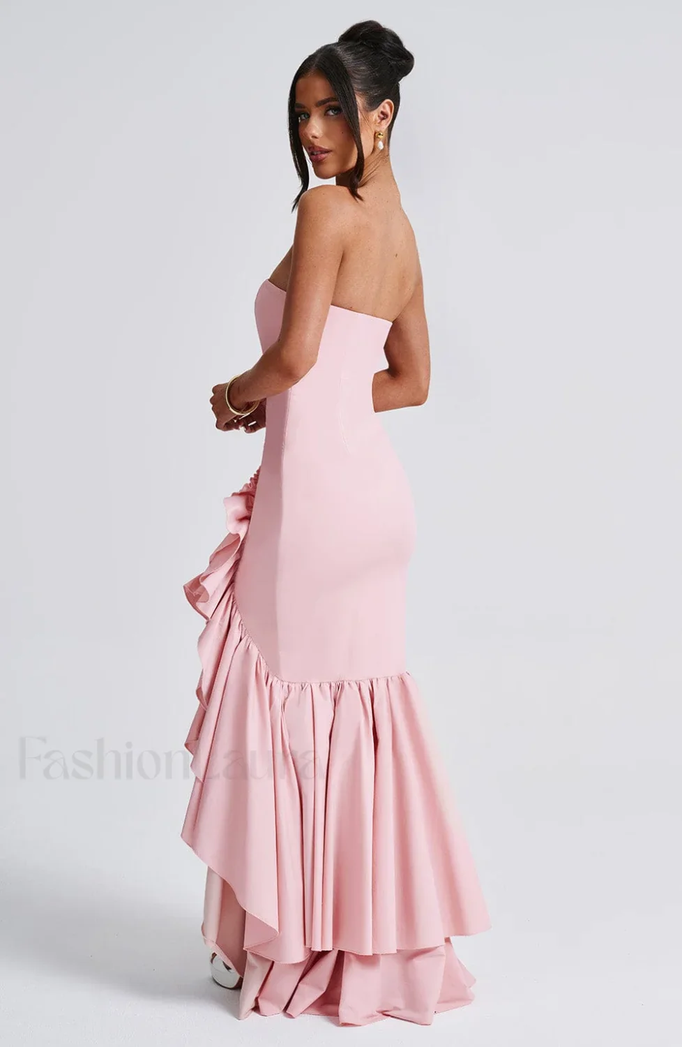 Angelina Maxi Graceful Dress - Blush - Image 6