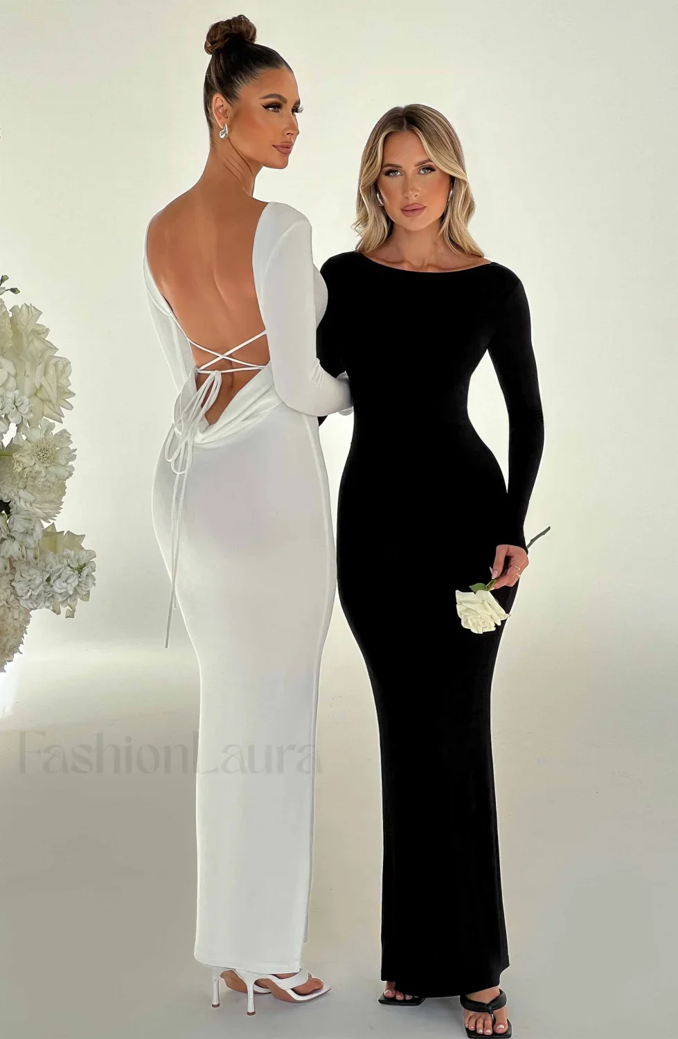 Anastassia Maxi Graceful Dress - Black - Image 5