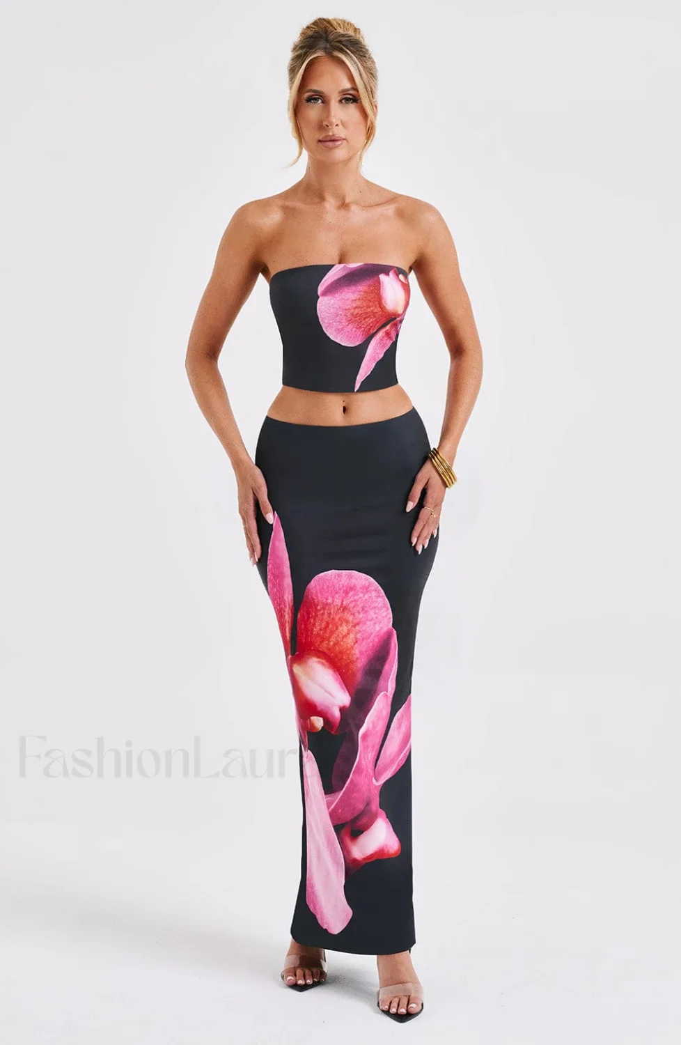 Allegra Top - Trendy Black Floral Print - Image 11