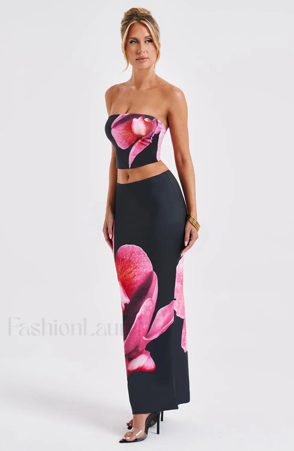 Allegra Top - Trendy Black Floral Print - Image 14
