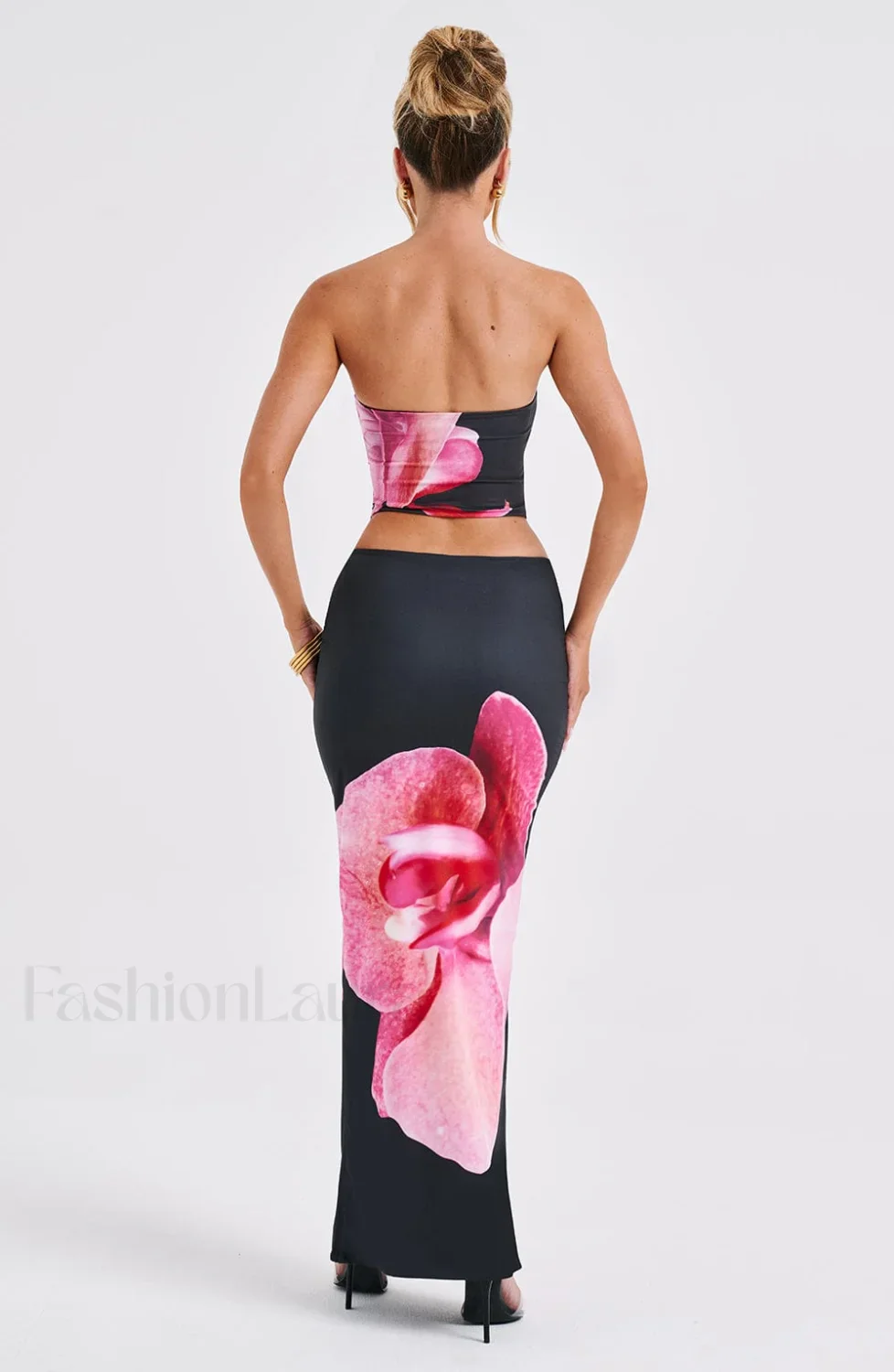 Allegra Top - Trendy Black Floral Print - Image 18